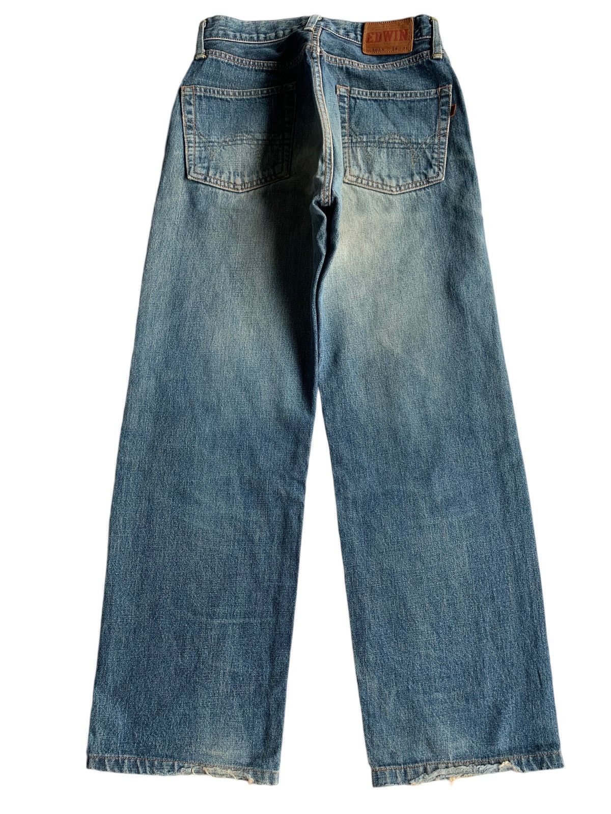 Edwin × If Six Was Nine × Jean EDWIN 505X SELVEDGE MUDWASH DISTRESSED DENIM Size US 28 / EU 44 - 3 Thumbnail
