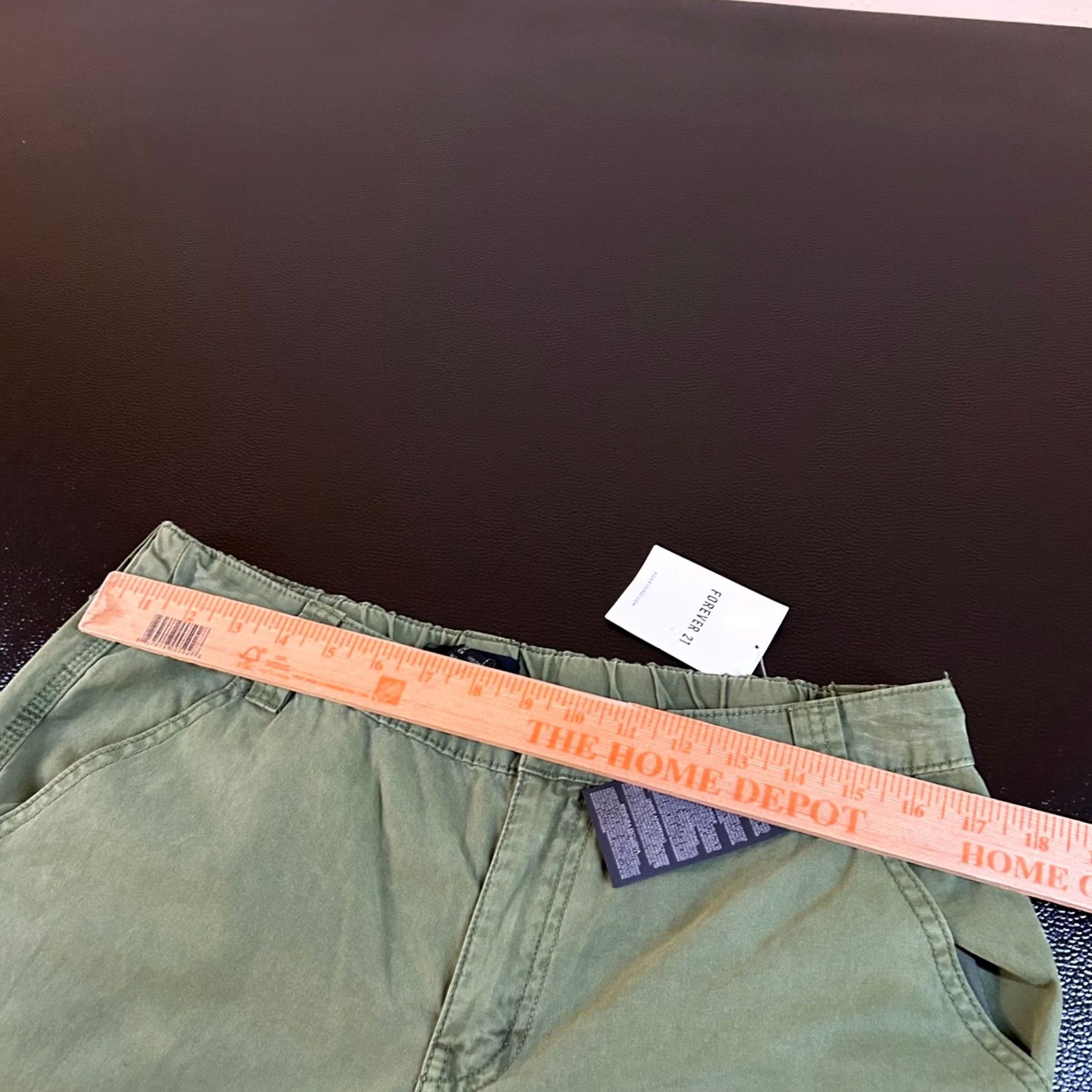 Forever 21 Forever 21 Carpenter Pants Green Wide Leg Womens 34x30" NWT Casual Workwear Twill Pockets Size 36" / US 14 / IT 50 - 7 Thumbnail