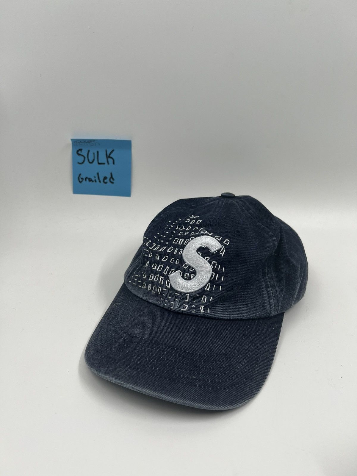 Supreme Supreme pigment print s logo 6-panel Denim Wash Sashik 