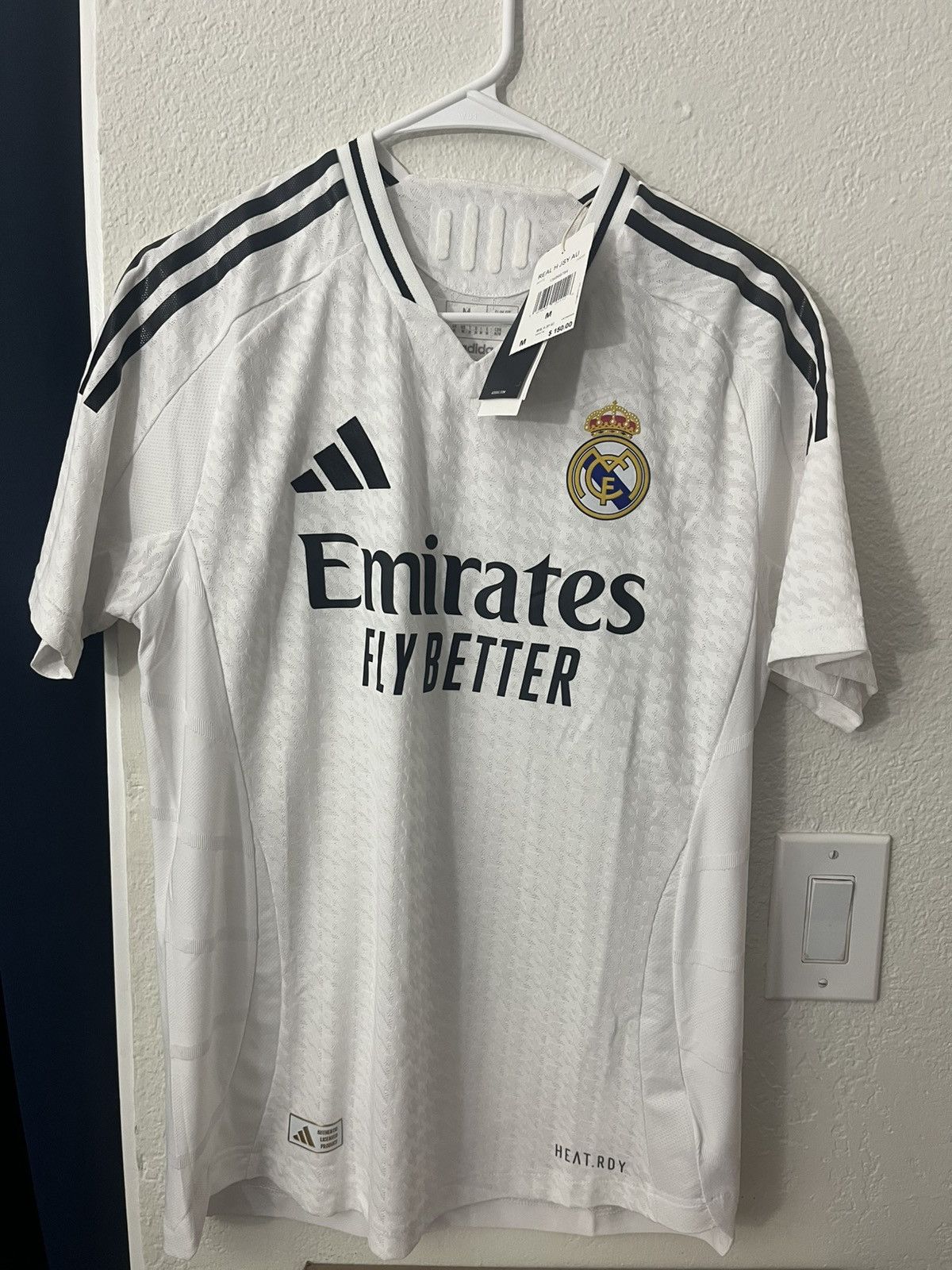 Adidas Real Madrid Adidas Authentic Home Soccer Jersey 2024/25 M Size US M / EU 48-50 / 2 - 1 Thumbnail