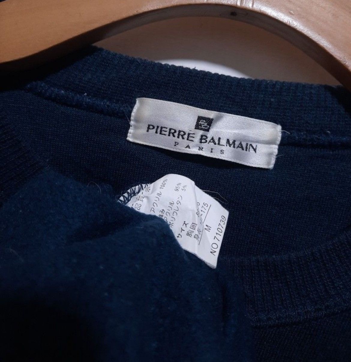 Balmain × Pierre Balmain Vintage Pierre Balmain Sweatshirt Size US M / EU 48-50 / 2 - 3 Thumbnail