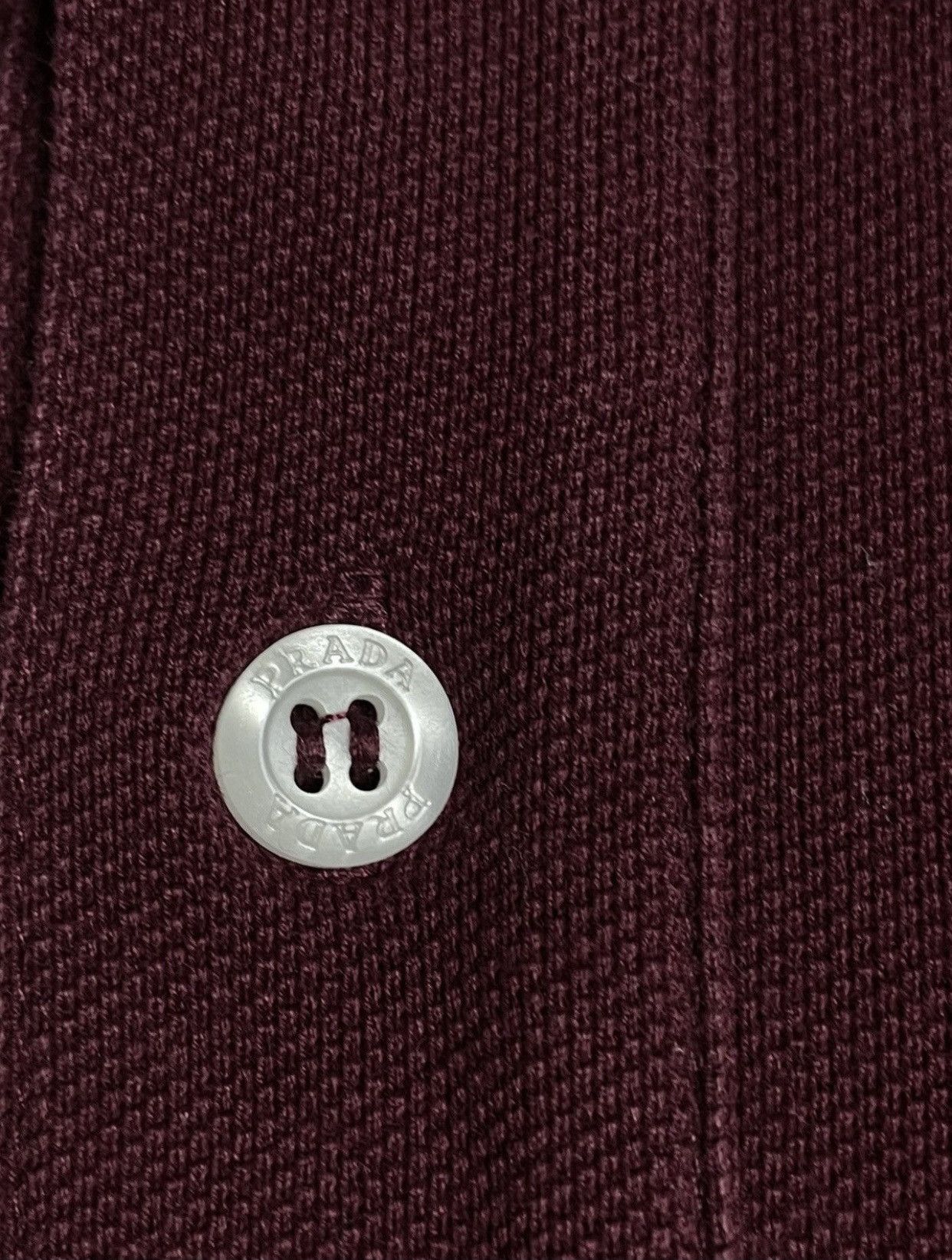 Prada Prada Red Tab Burgundy Polo Shirt Size US S / EU 44-46 / 1 - 5 Thumbnail