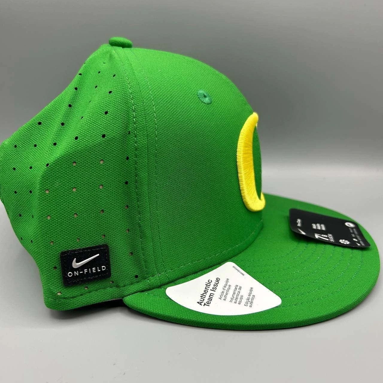 Nike Oregon Ducks x Nike Pro Hat Men 7 1/8 Dri-Fit Fitted Cap New Size ONE SIZE - 5 Thumbnail