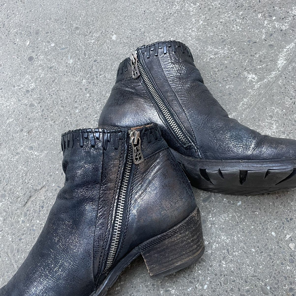 A.S.98 Vintage A.S 98 Biker Leather Ankle Boots Size US 8 / IT 38 - 13 Thumbnail