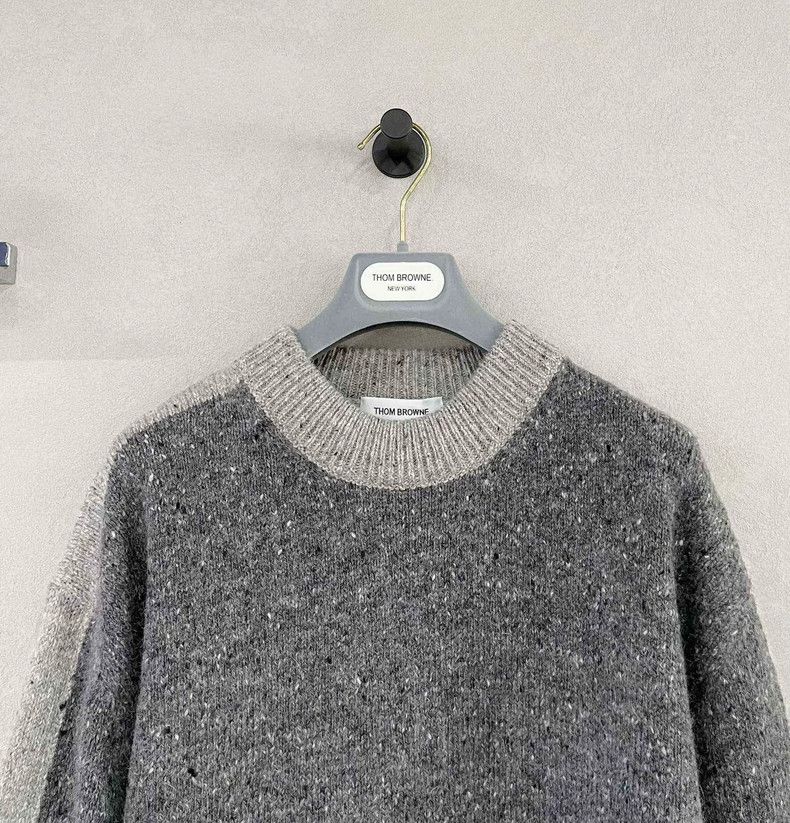 Thom Browne Thom Browne Gray striped knit sweater Size XS / US 0-2 / IT 36-38 - 3 Thumbnail