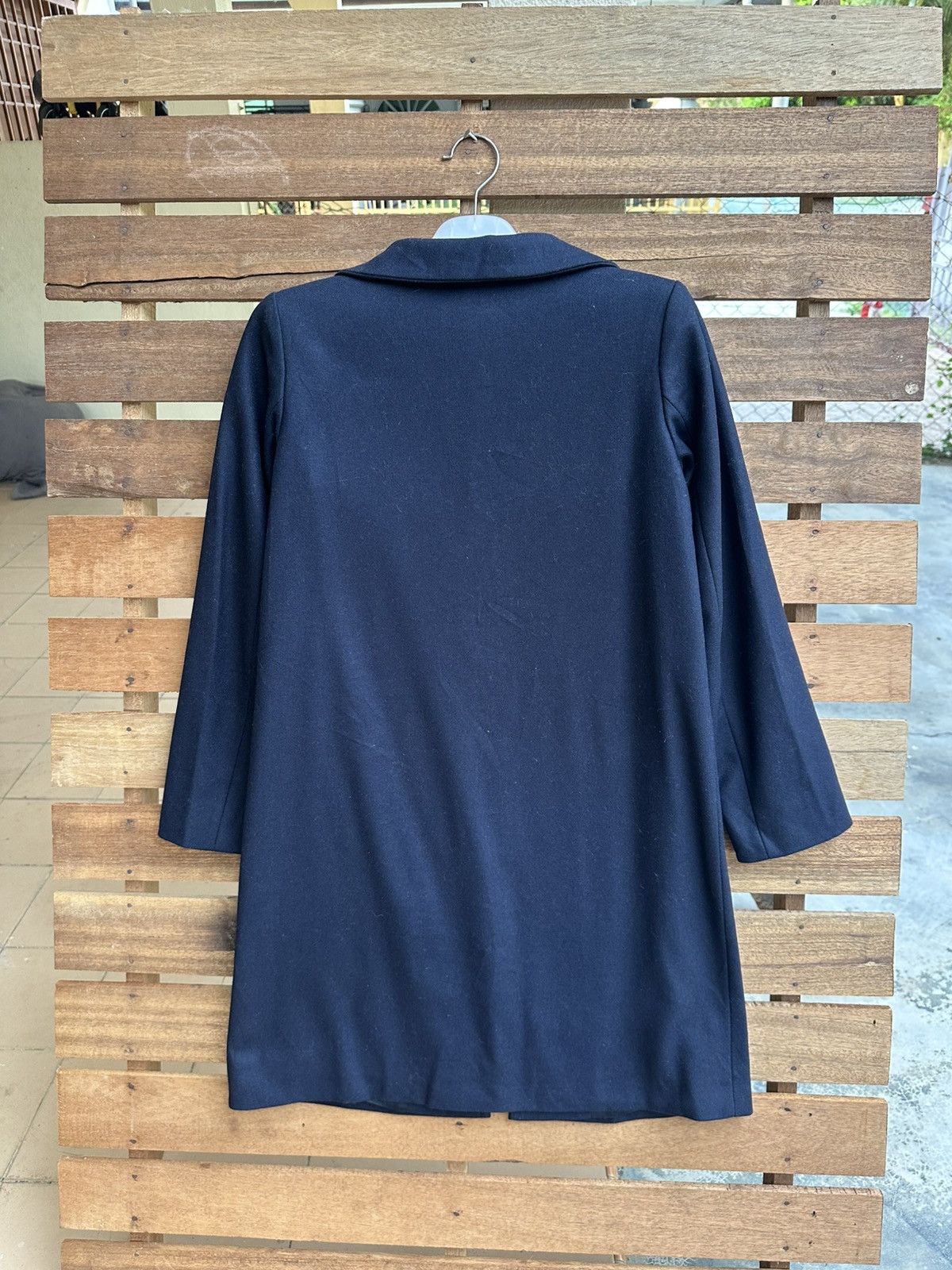 agnes b. Vintage Agnes B. Wool Zip Coat Minimalist Jacket Size 36 Size M / US 6-8 / IT 42-44 - 3 Thumbnail