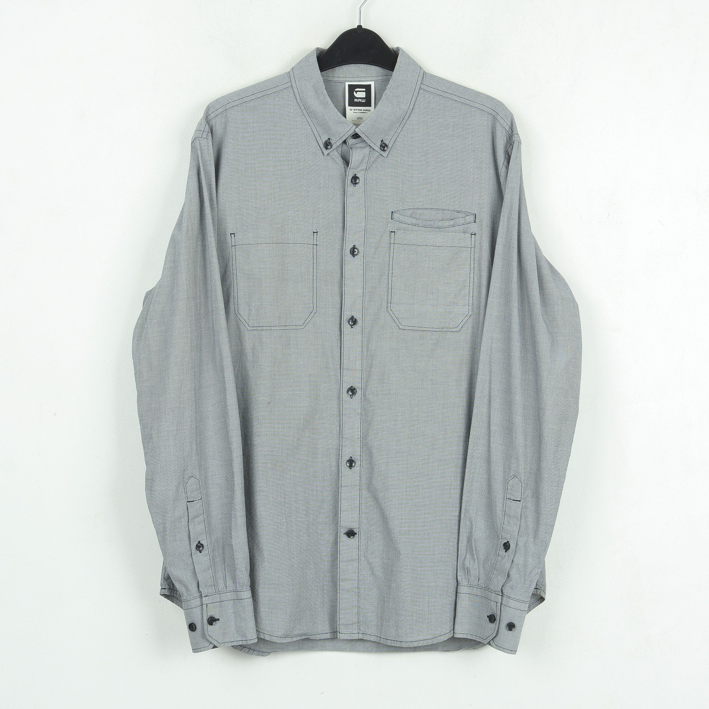 G-Star Correct Lockstart BTD Shirt Men Casual Cotton Button Up Top Size US XL / EU 56 / 4 - 1 Thumbnail