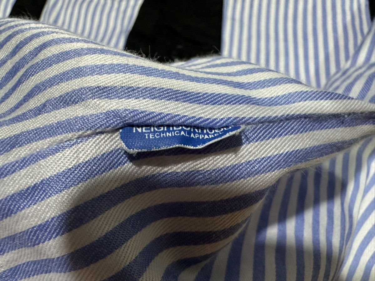 Neighborhood 🔥Aw 2010 Neighborhood Tie Sus Striped Shirt Size US L / EU 52-54 / 3 - 9 Thumbnail