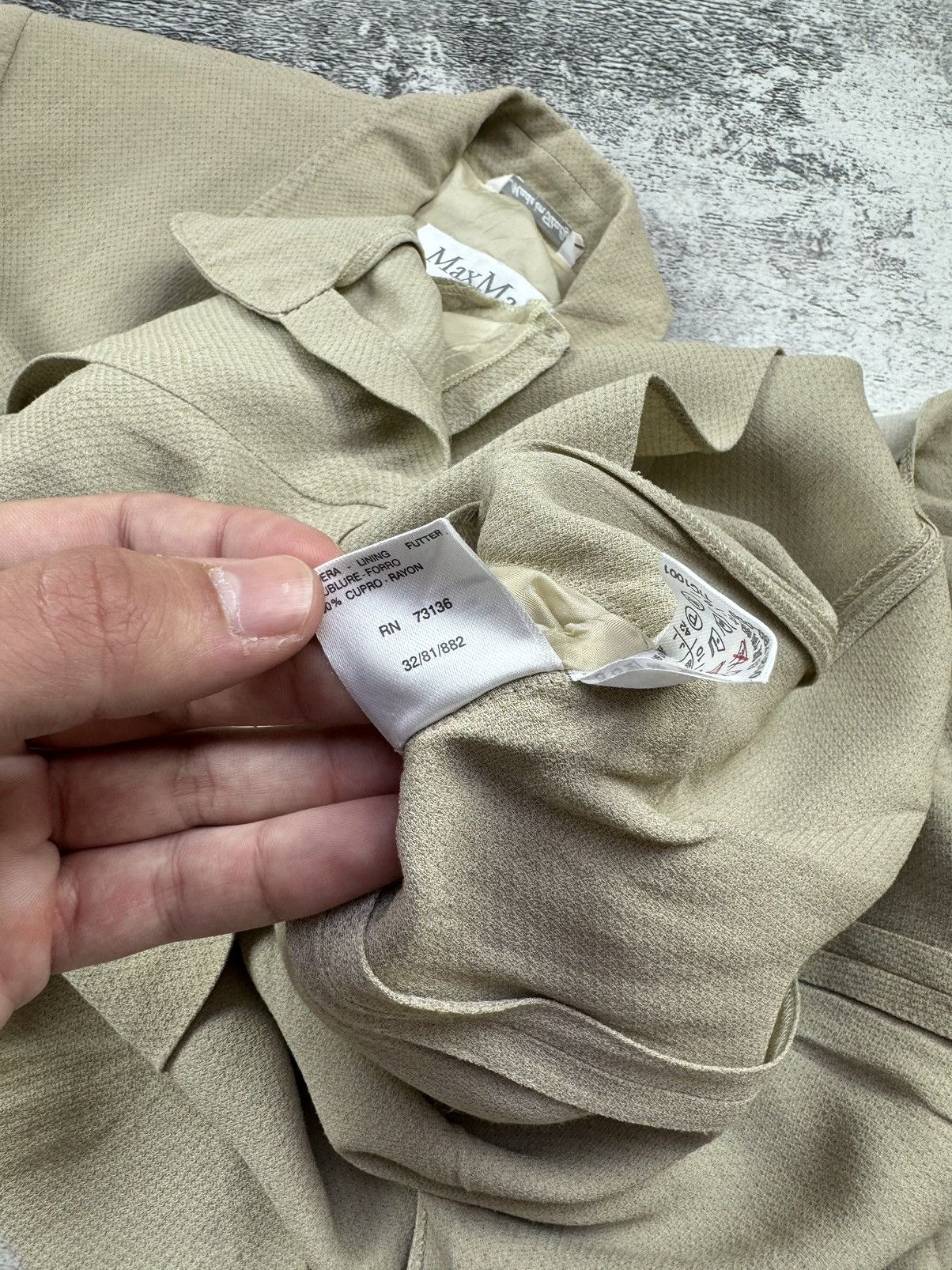 Max Mara Vintage 90S Viscose Max Mara Made In Italy Trench Jacket Size M / US 6-8 / IT 42-44 - 9 Thumbnail