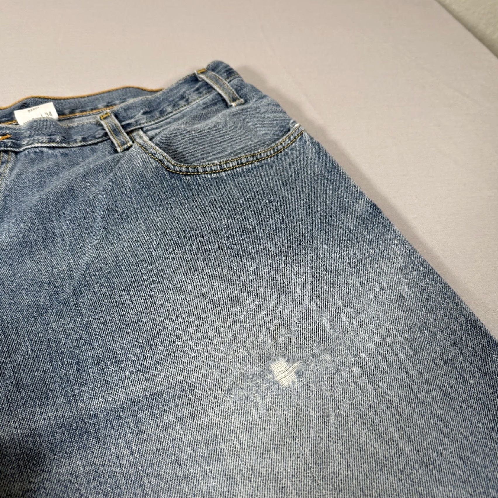 Levi's VINTAGE Levi's Silvertab Jeans Mens 38x34 Blue Denim Wide-Leg Relaxed 90s Y2K Baggy/Men's Pants Size US 38 / EU 54 - 3 Thumbnail