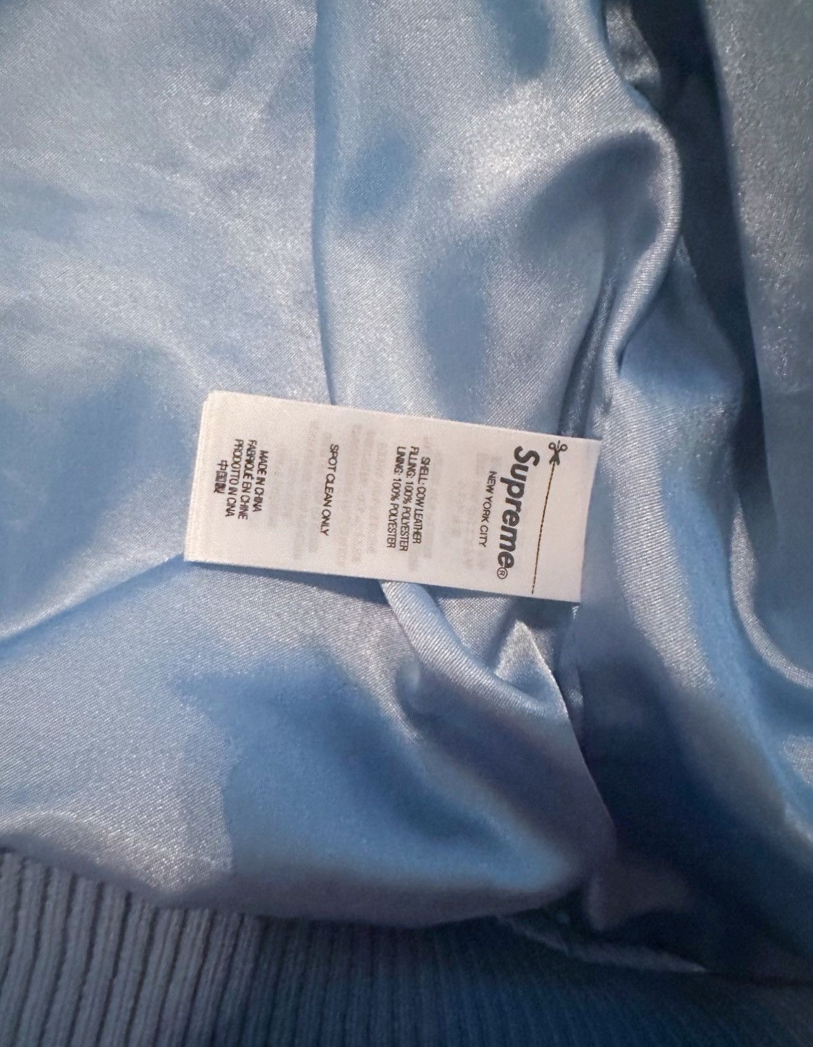 Leather × Supreme Supreme GORE-TEX Infinium WINDSTOPPER Leather Varsity Jacket Size US L / EU 52-54 / 3 - 6 Thumbnail