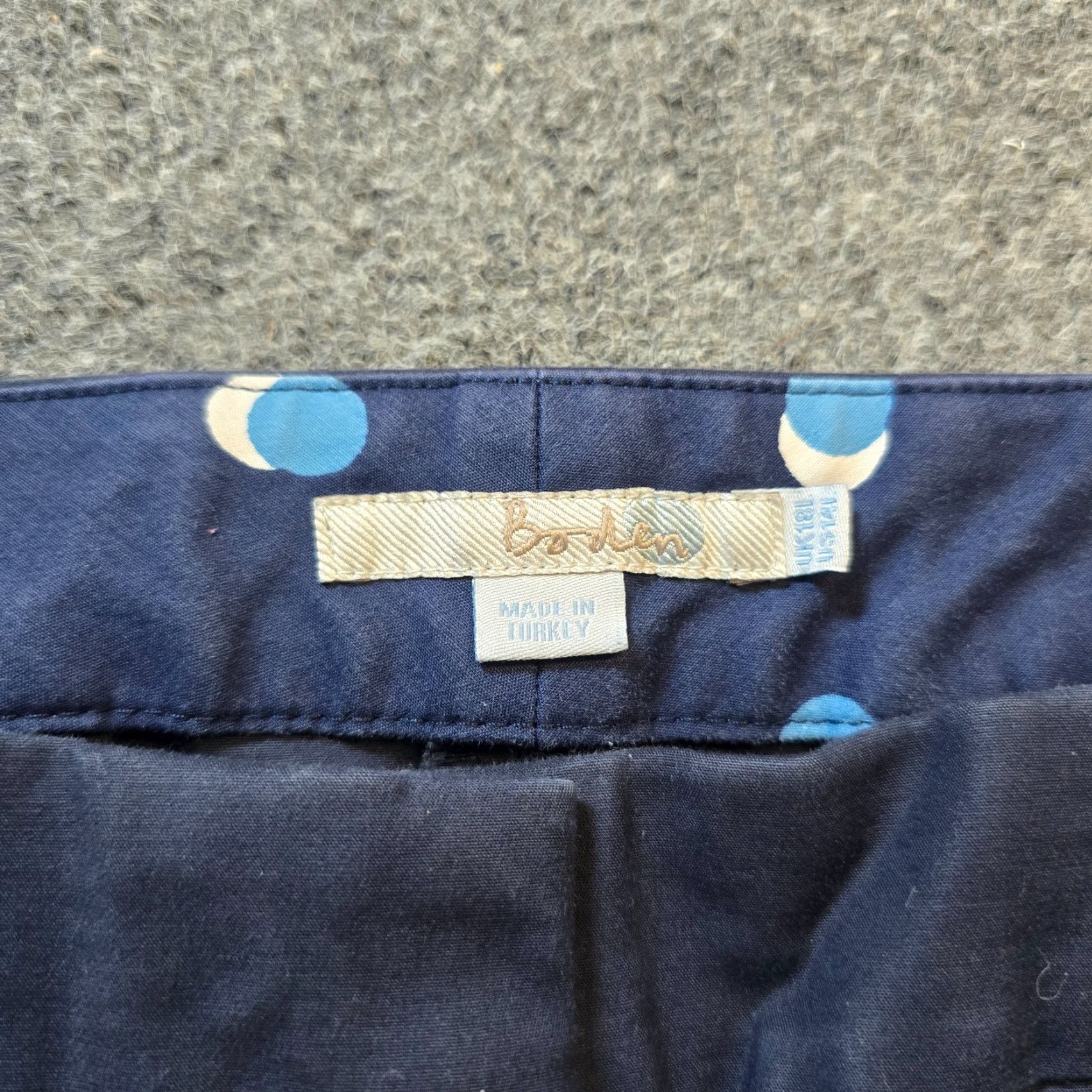 Boden Boden Pants Women Size 18 Long Blue Chino Pocket High Rise Casual Career Capsule Carded Preppy Straight Waist 35 in Plus Regular 32 in Inseam Womens Size 40" / US 18 - 4 Thumbnail