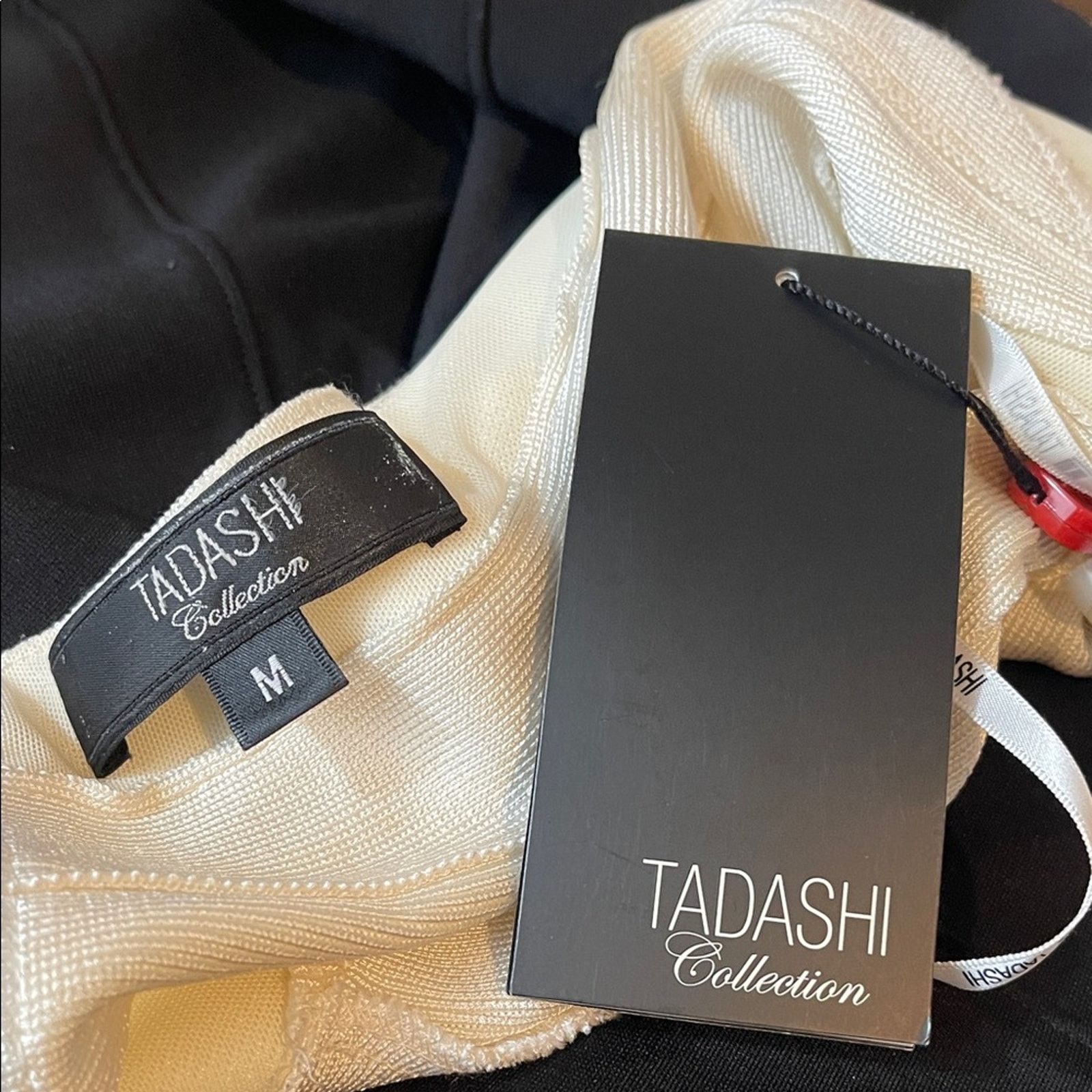 Other Tadashi Collection Women’s Cream Black Bandage Dress Size M Size M / US 6-8 / IT 42-44 - 3 Thumbnail