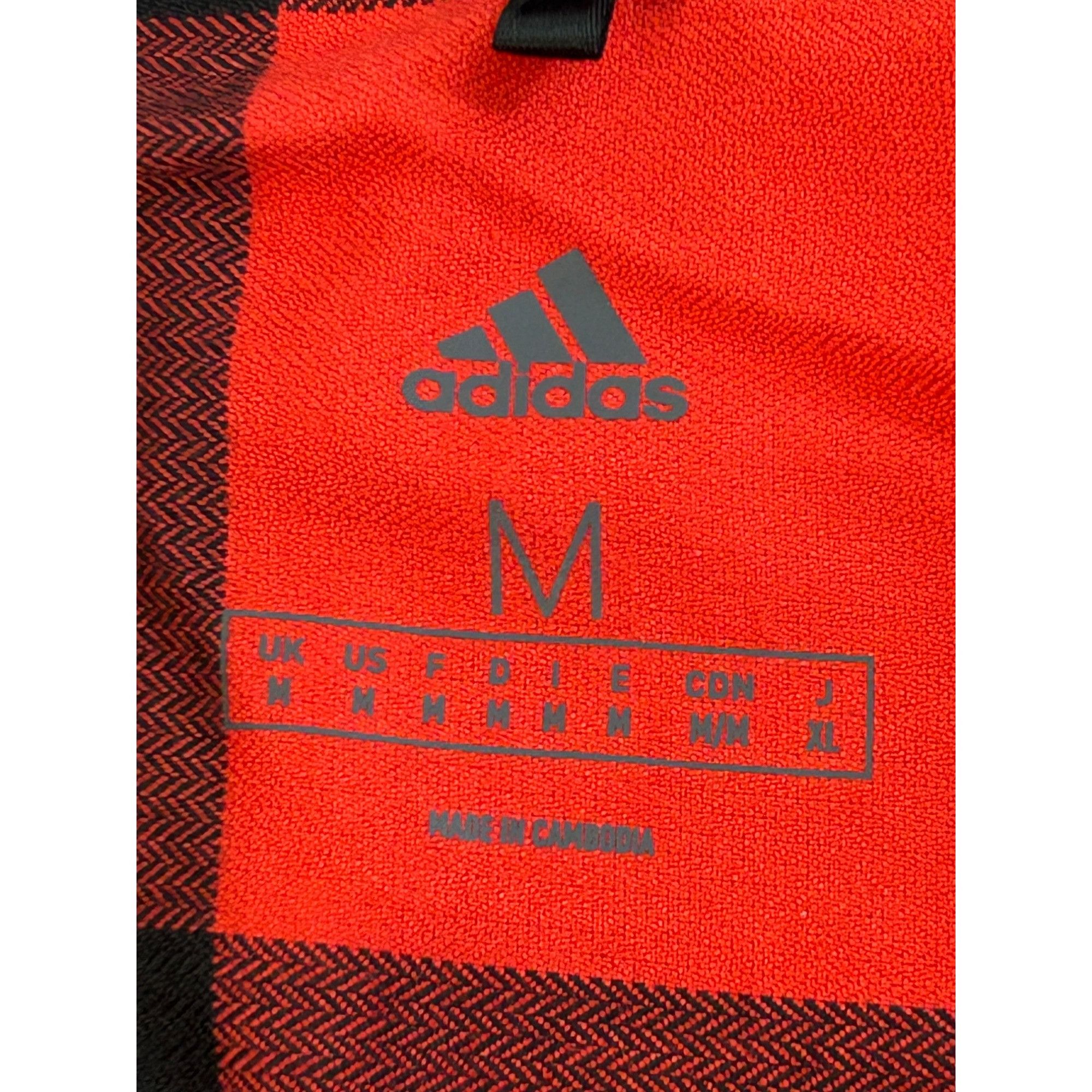 Adidas Adidas Men’s Hiking Flannel Shirt Checkered M Red Maroon Bla Size US M / EU 48-50 / 2 - 3 Thumbnail
