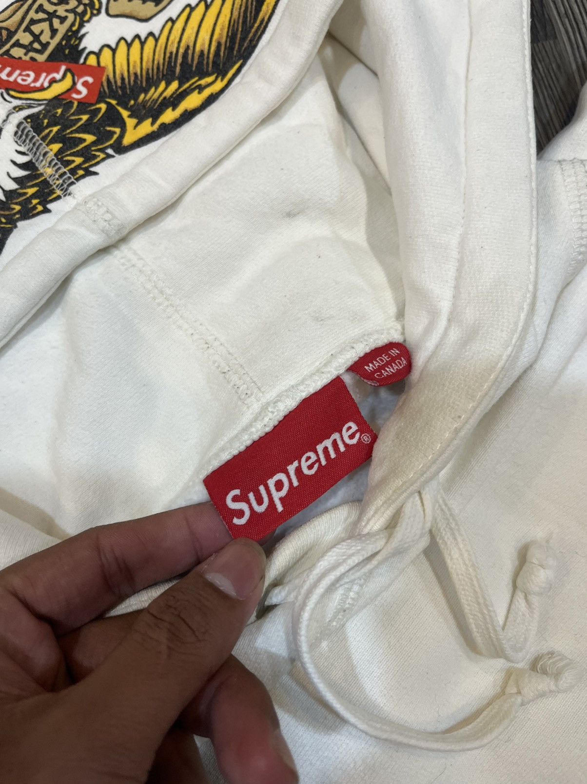 Antihero × Supreme Supreme x Anti Hero 2022 Hooded Sweatshirt Size US M / EU 48-50 / 2 - 5 Thumbnail