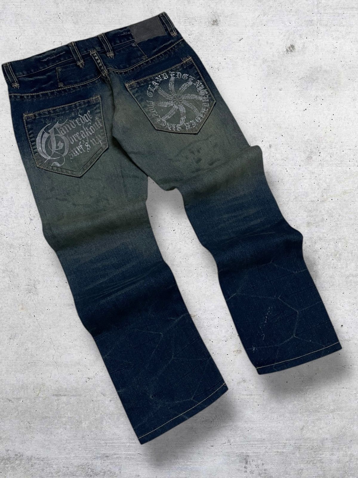GOSTAR DE FUGA VINTAGE LAND EDGE 90S JAPAN RUGGED HEAVY DISTRESSING DENIM Size US 32 / EU 48 - 9 Thumbnail