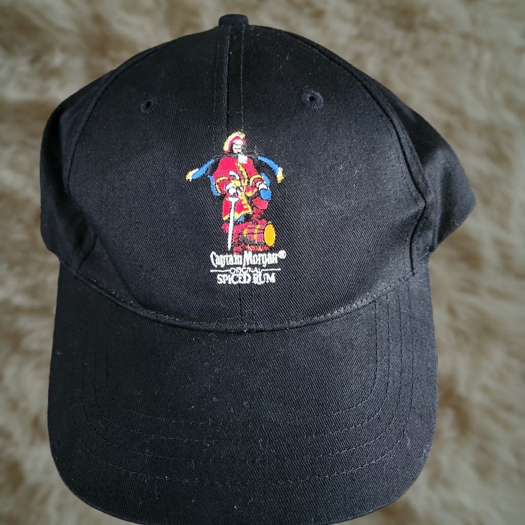 Vintage VINTAGE Captain Morgan Spiced Run Logo SnapBack Hat Cap Embroidered Black Men's Baseball Cap One Size Adjustable Black Size ONE SIZE - 1 Thumbnail