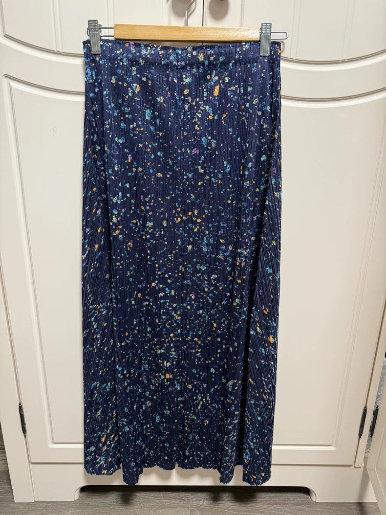 Issey Miyake size:5 Marble-patterned skirt