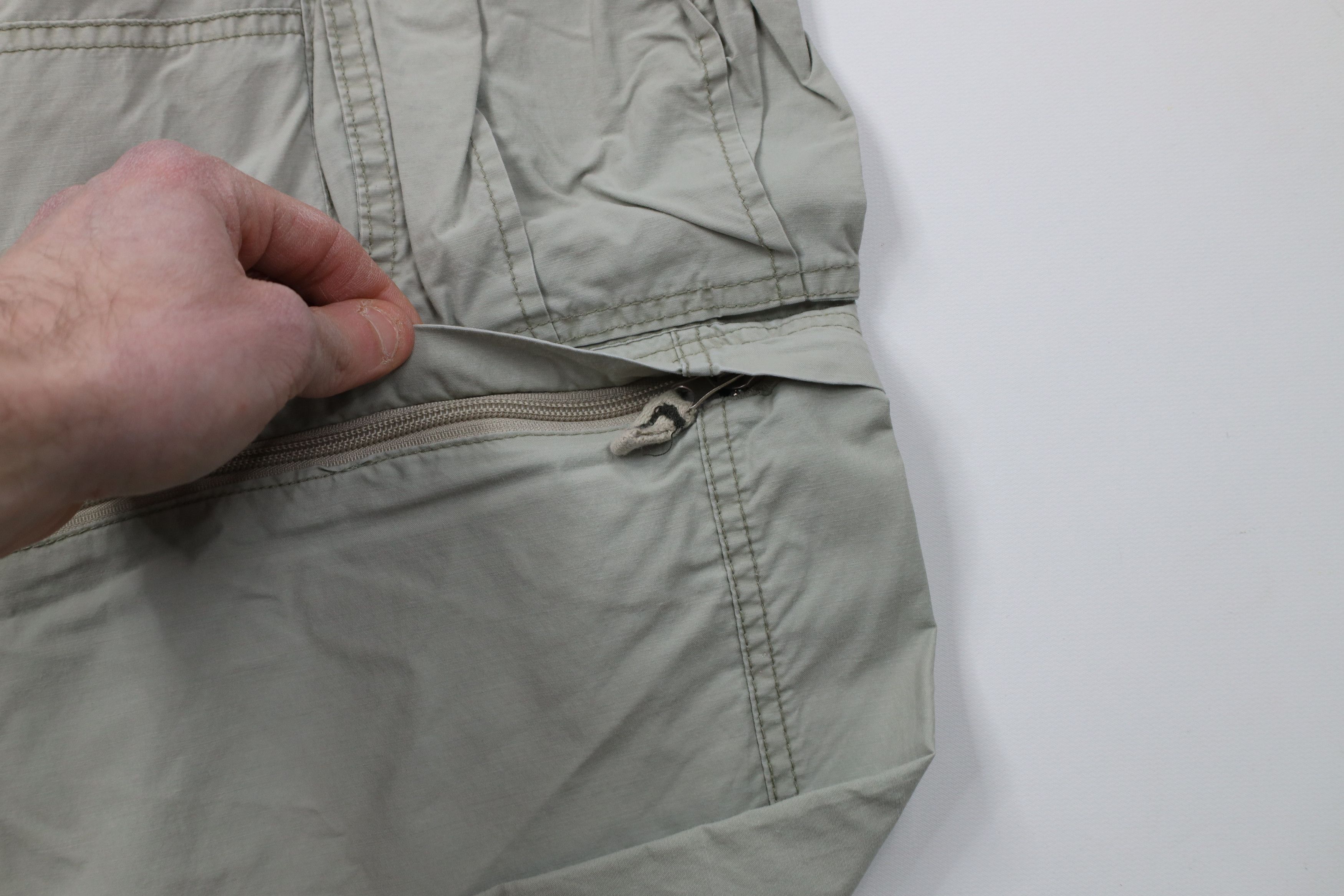 Vintage Vintage 90s Y2K Streetwear Convertible Cargo Pants Green Size US 30 / EU 46 - 7 Thumbnail