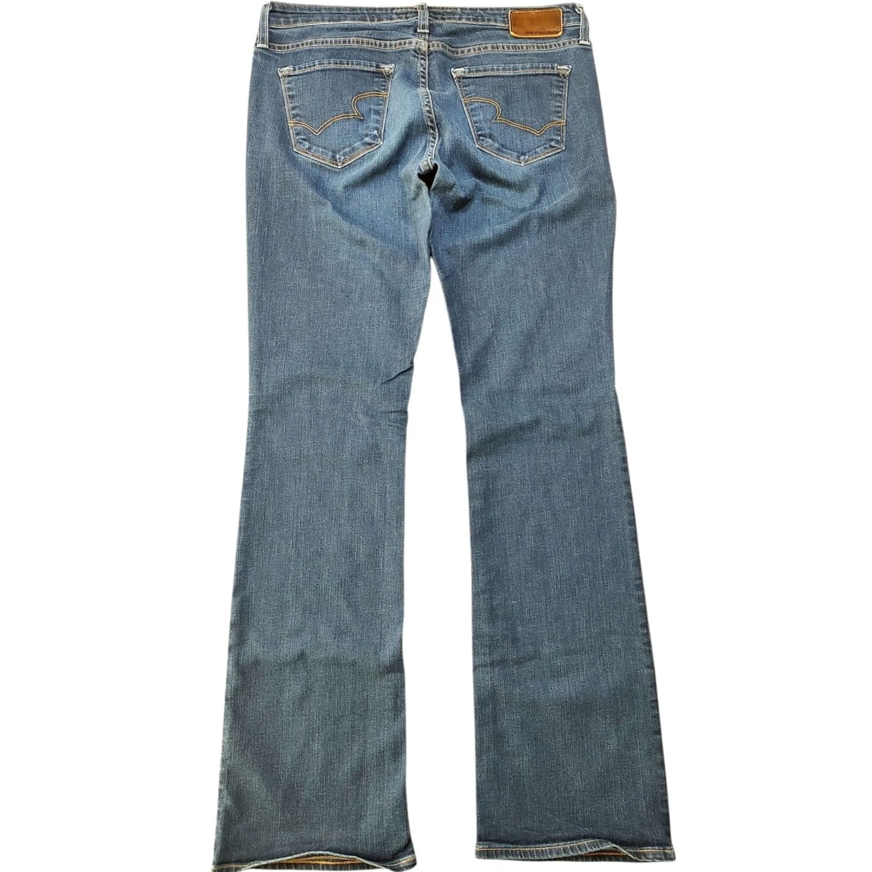 Denime BIG STAR Remy Bootcut Jeans Womens Blue Denim Tag 32 X 33 Inseam Low Rise Boot Size 24" / US 00 / IT 34 - 2 Thumbnail