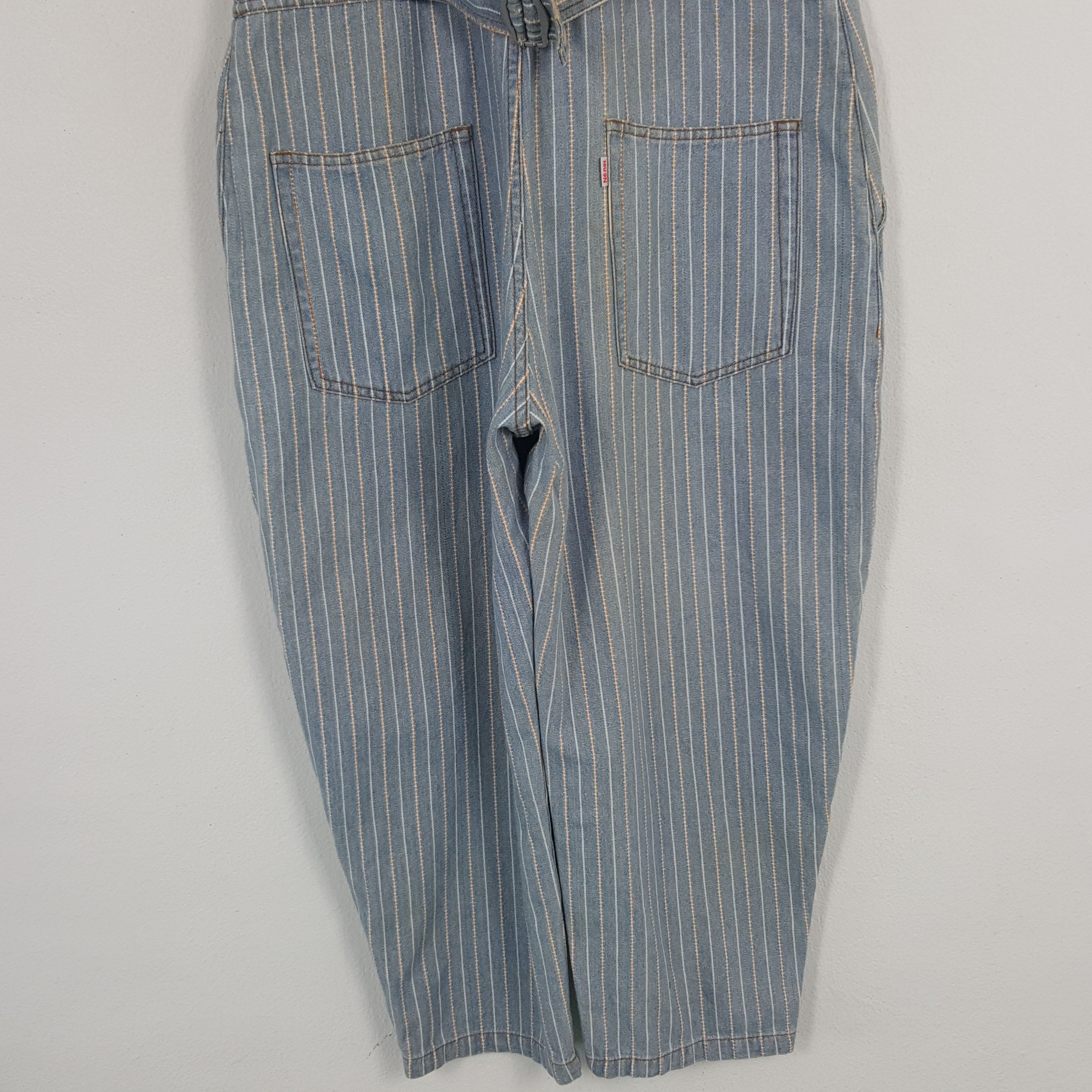 Issey Miyake × Ne-Net × Vintage Vintage Ne-net by Issey Miyake Striped Overall Jacket Size US 38 / EU 54 - 6 Thumbnail