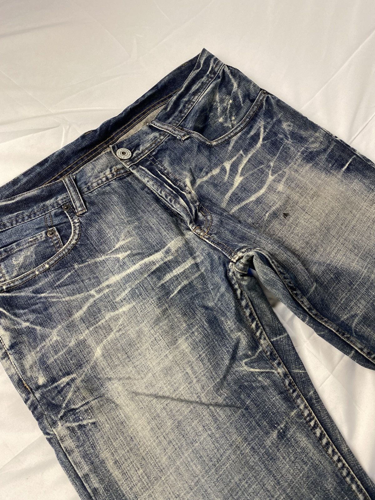 Japanese Brand 2000 Rupert Edge Washed Japanese Punk Style Jeans Denims Size US 35 - 9 Thumbnail