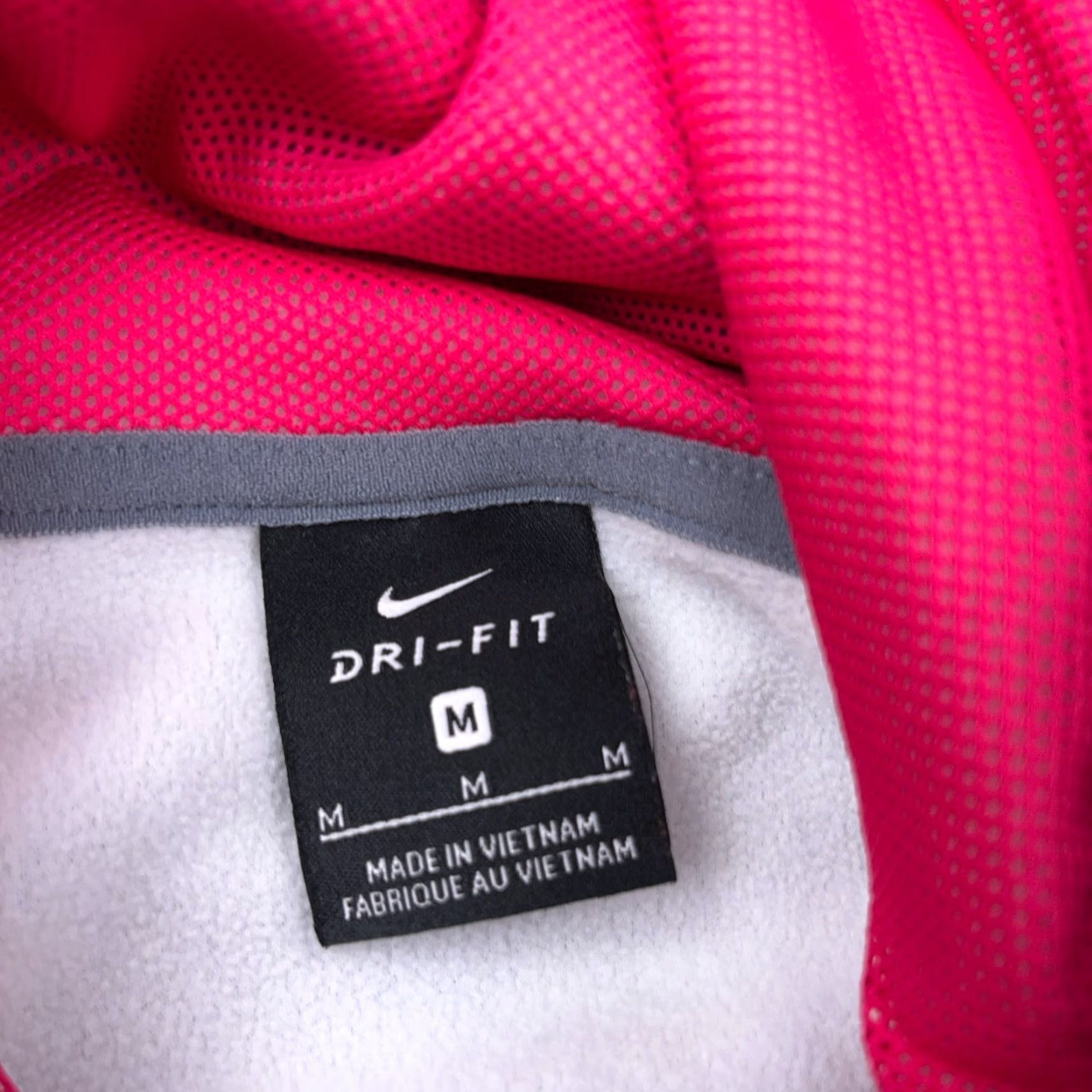 Nike Nike Hoodie Women M Gray Pink Sweatshirt Dri-Fit Performance Swoosh Logo Pullover Knit Casual Activewear Jacket Size M / US 6-8 / IT 42-44 - 4 Thumbnail