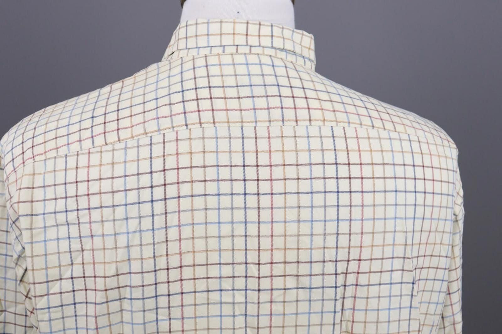Designer Van Laack Royal Beige Check Shirt Size 44 / 17.5 Size US M / EU 48-50 / 2 - 11 Thumbnail
