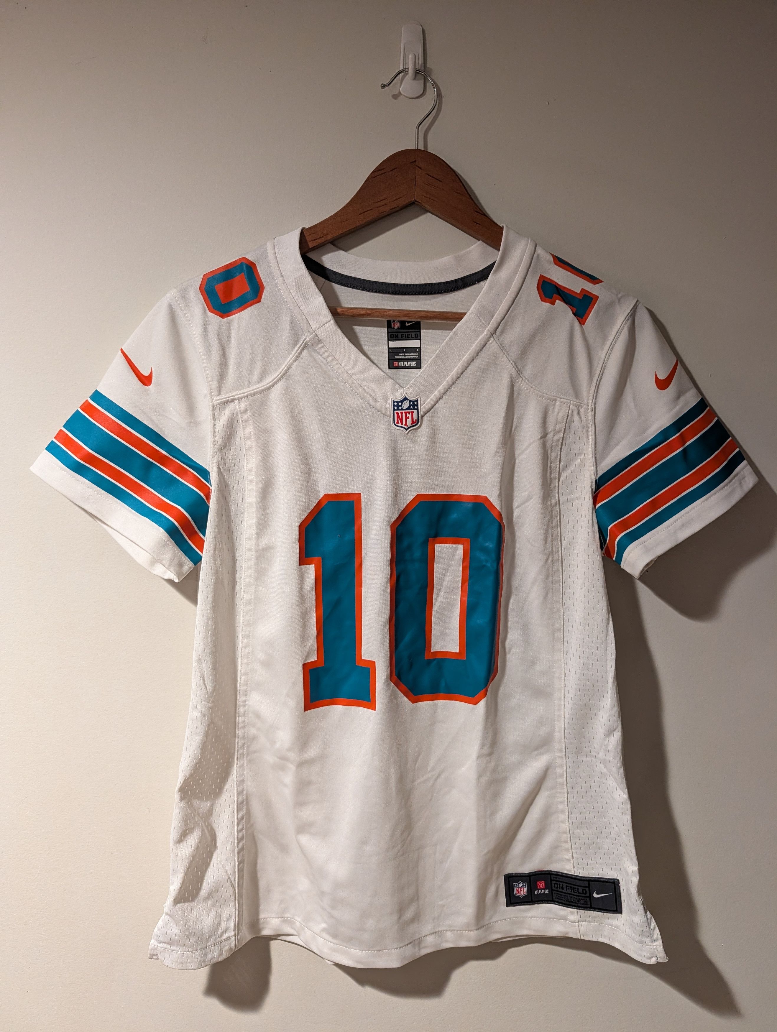 Nike Nike Miami Dolphins Hill #10 NFL Jersey Women’s Size L Size L / US 10 / IT 46 - 1 Thumbnail
