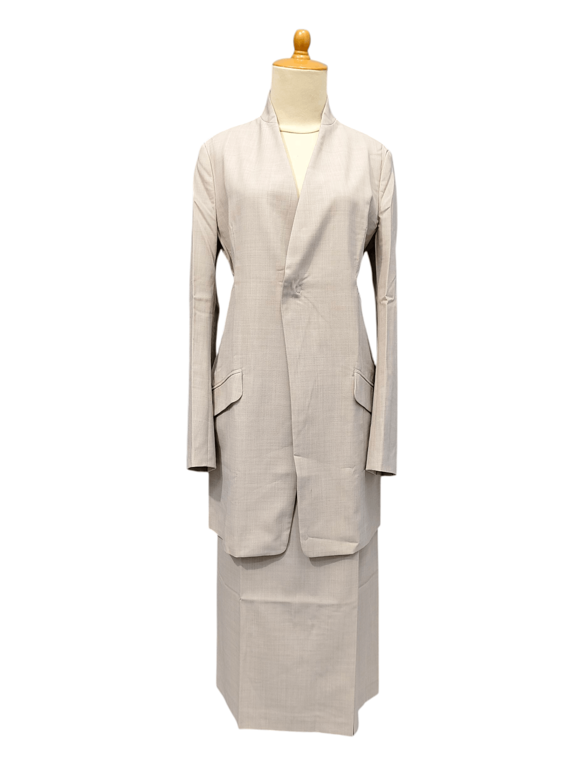 Yohji Yamamoto SAMPLE🔥Y's Yohji Yamamoto Set Tailored Jacket Colomn Skirt Size M / US 6-8 / IT 42-44 - 1 Thumbnail