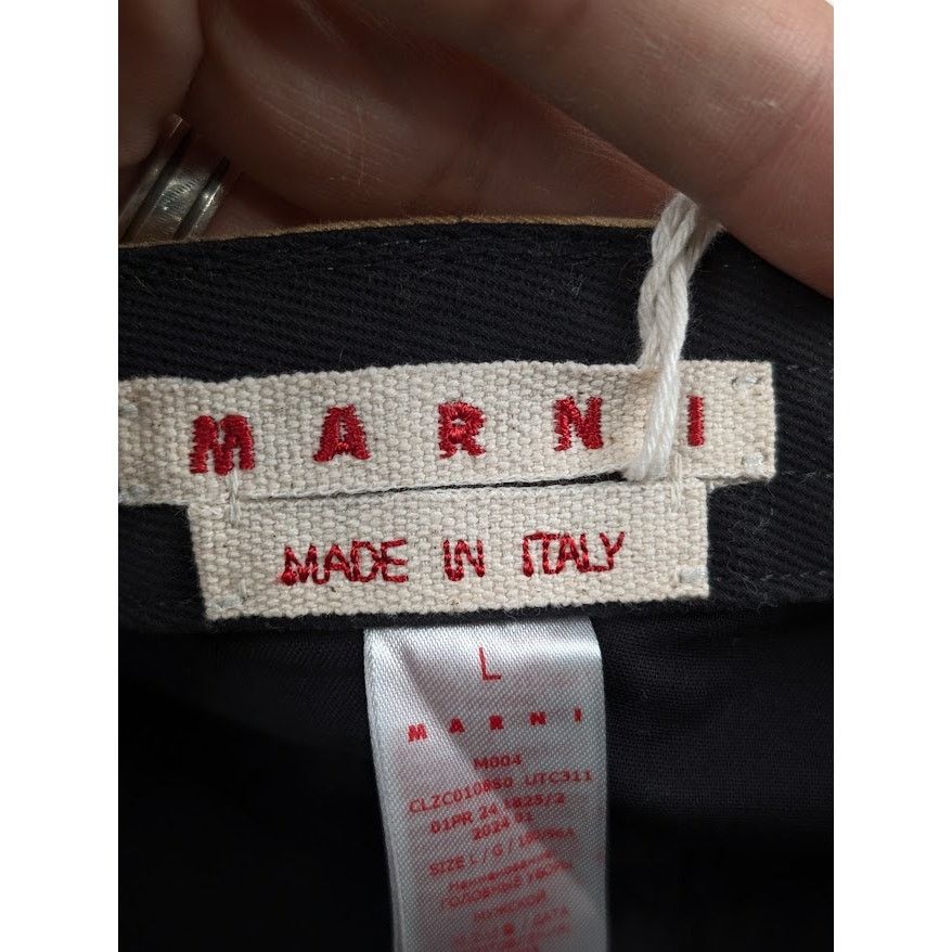 Marni o1rshd1 Q:2 / Size: L / Organic Cotton Gabardine Cap / Hat Size ONE SIZE - 18 Thumbnail