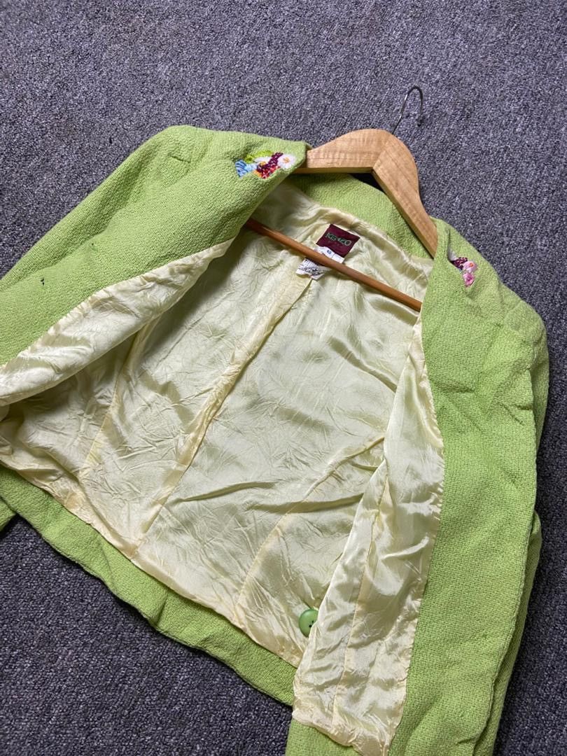 Kenzo Kenzo Paris Floral Embroidery Collarless Jacket (184) Size XS / US 0-2 / IT 36-38 - 6 Thumbnail