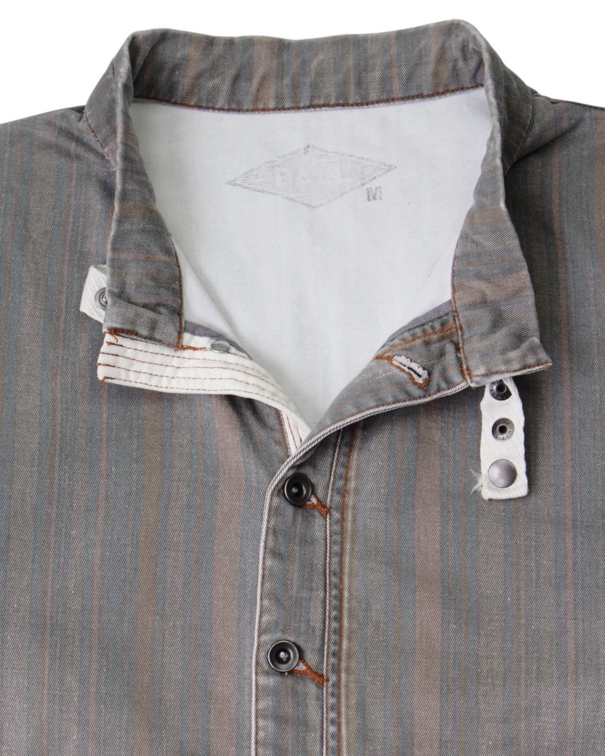 Vintage 2000S BALL JAPAN COVERALL STRIPE HEAVY SHIRT Size US M / EU 48-50 / 2 - 2 Thumbnail