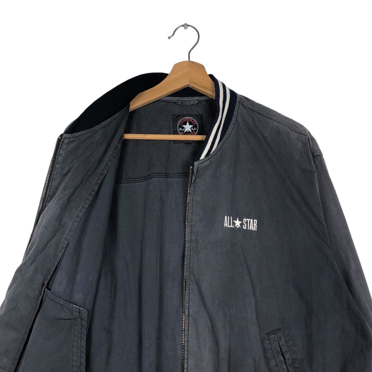 Japanese Brand 📌Vintage Bomber Jacket Zipper Converse All Star Size US M / EU 48-50 / 2 - 13 Thumbnail