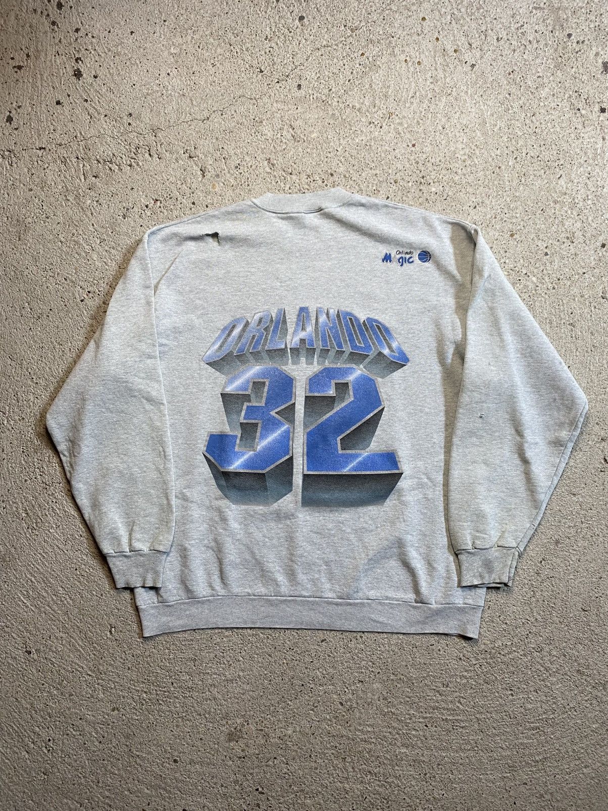 Vintage Nba sweatshirt trashed vintage distressed retro grey baggy Size US XL / EU 56 / 4 - 2 Thumbnail