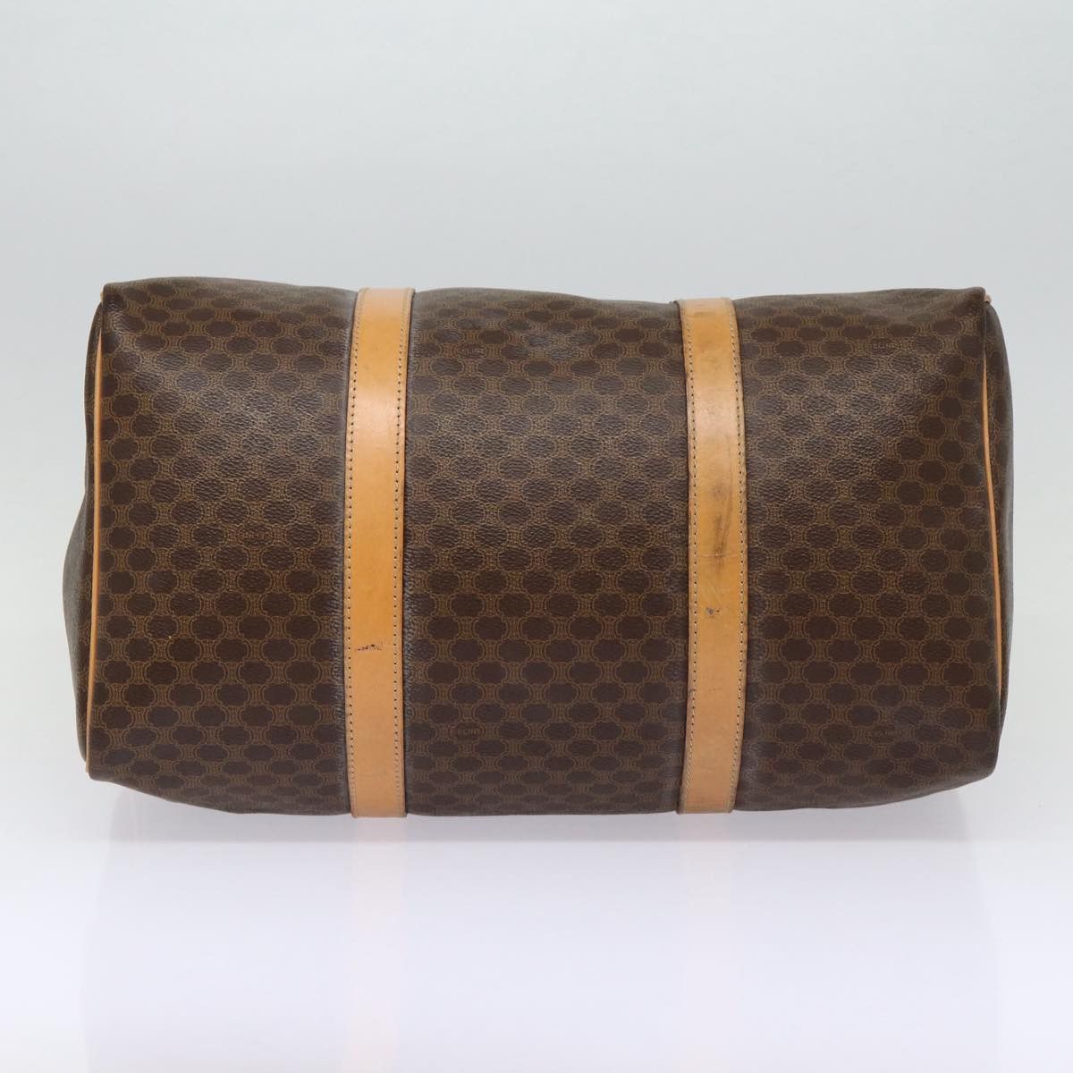 Celine CELINE Macadam Canvas Boston Bag Pvc Leather Brown Size ONE SIZE - 9 Thumbnail