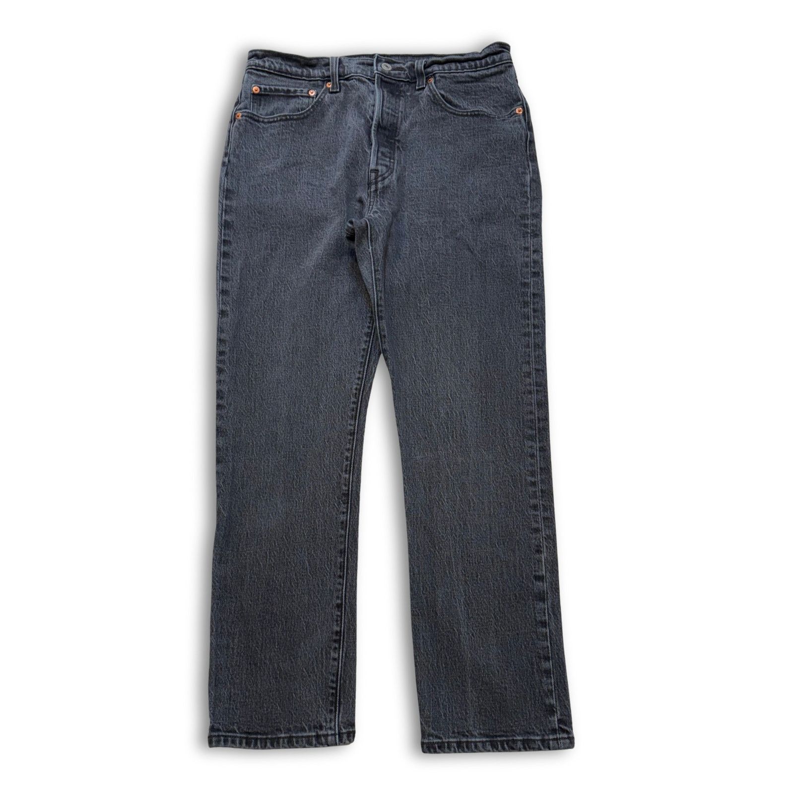 Levi's Levi’s 501 Straight Leg Black Jeans w/ Button Fly Size US 30 / EU 46 - 1 Thumbnail