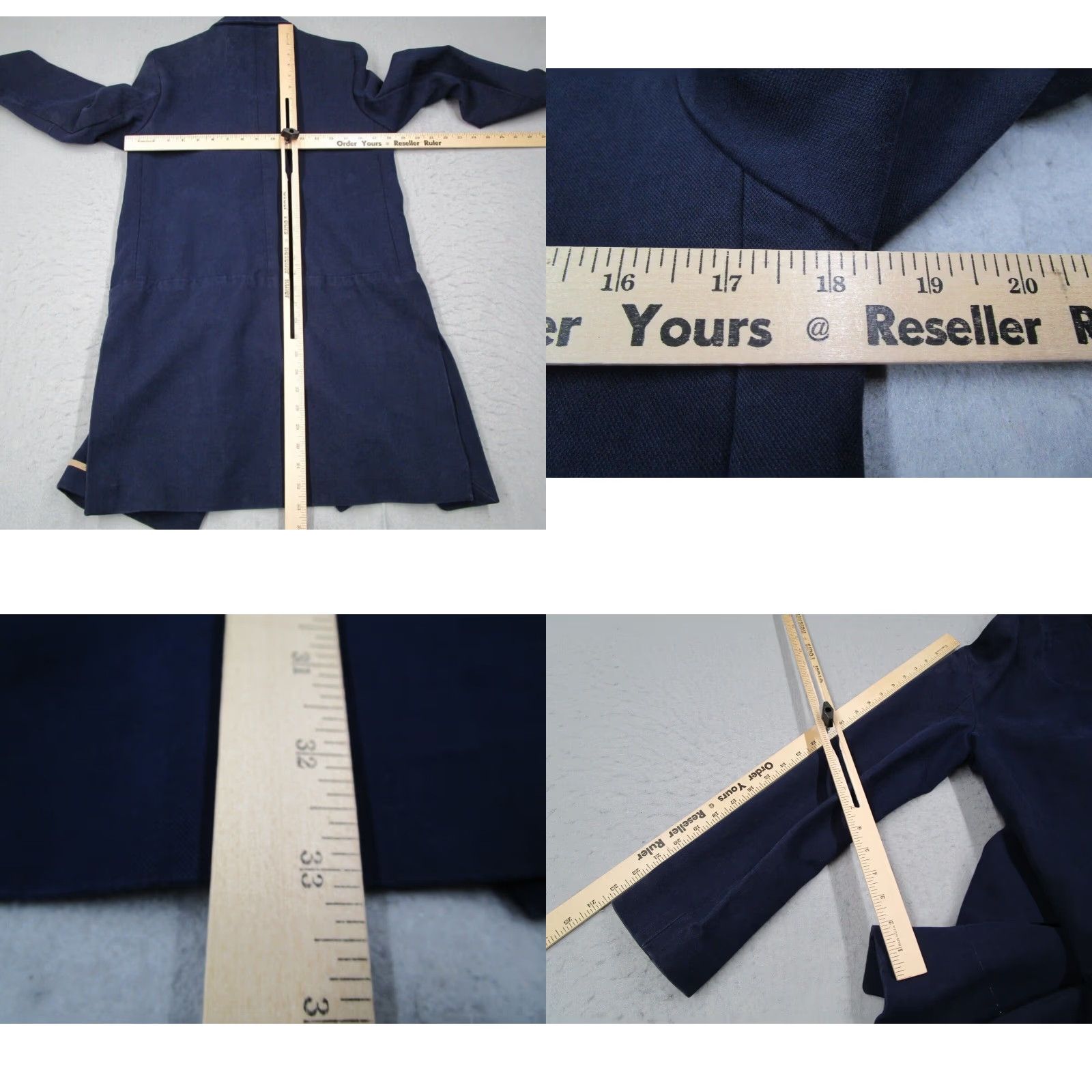 Lacoste Lacoste Women's Blue Cotton Cashmere Blend Full Zip Jacket Size 38 Size XS / US 0-2 / IT 36-38 - 8 Thumbnail