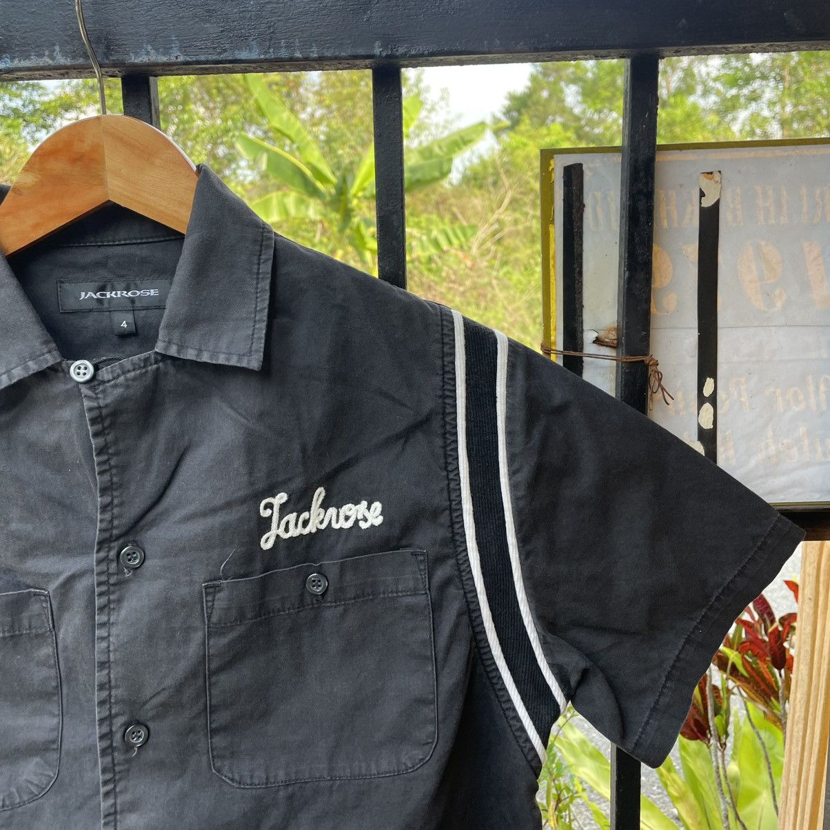JACKROSE 🔥Jackrose Embroidered Spellout Buttons Up Bowling Shirts Size US S / EU 44-46 / 1 - 6 Thumbnail