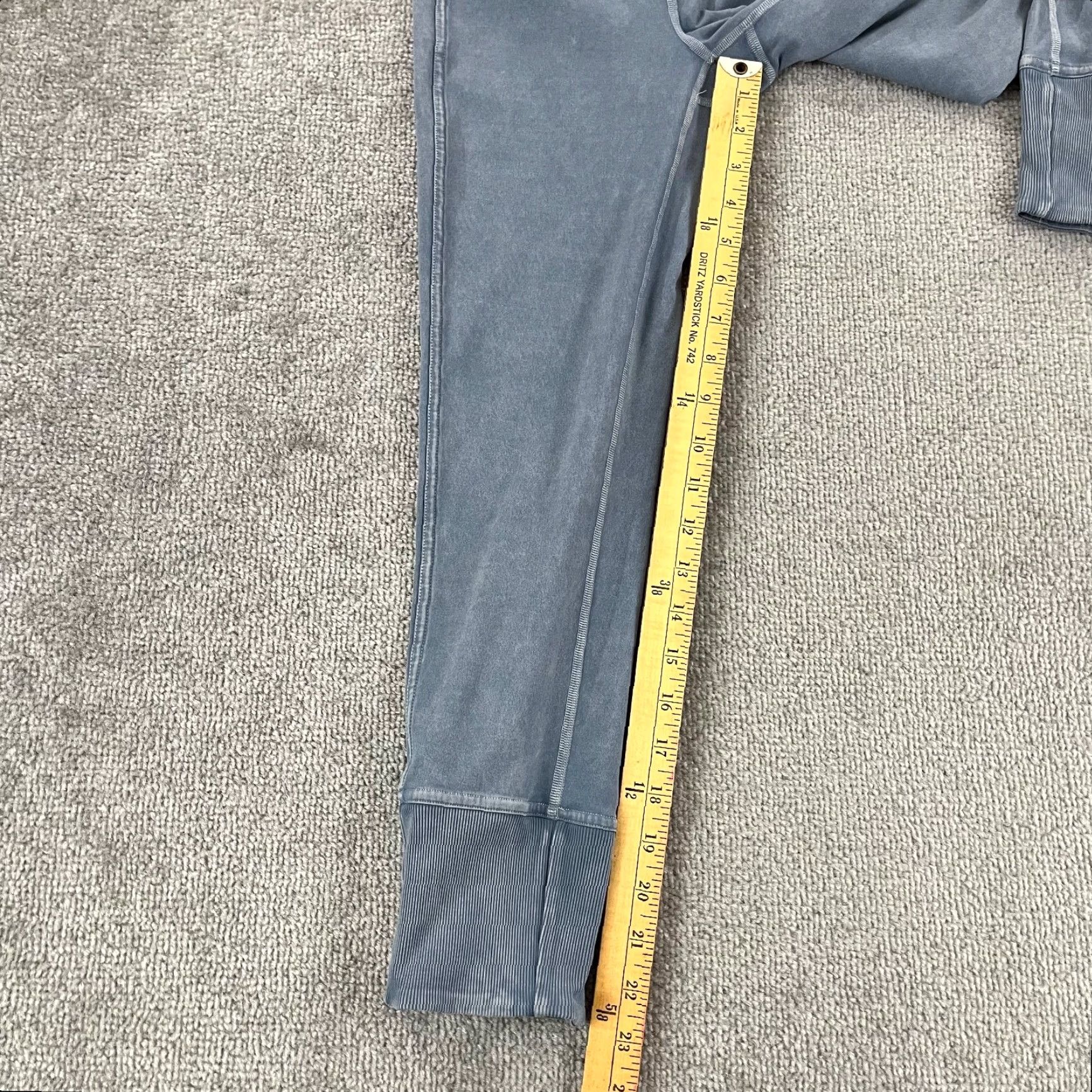 Lululemon LULULEMON Leggings Womens Size 4 Wunder Under Crop 23" Ribbed Washed Moon Blue Size 27" / US 4 / IT 40 - 7 Thumbnail