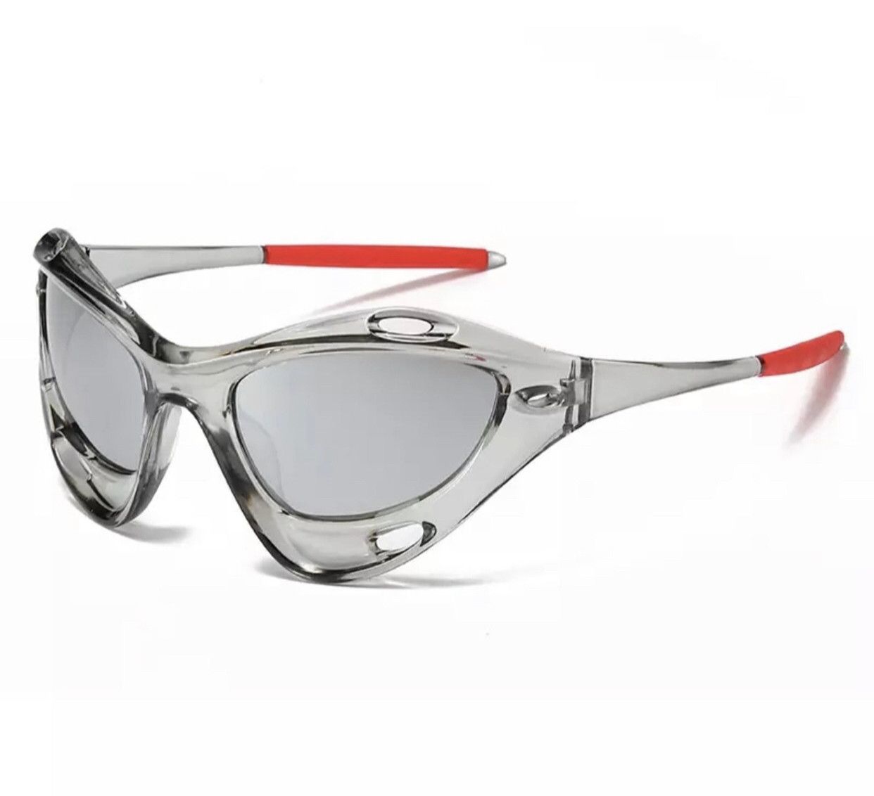 Jewelry Clear Dystopian Sunglasses Retro Cyber Punk Archive Cosplay Size ONE SIZE - 1 Thumbnail