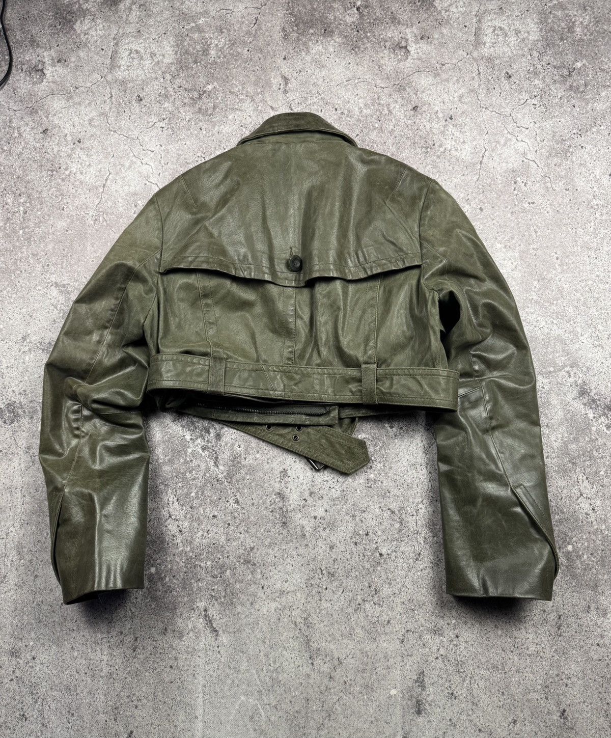 Japanese Brand AVANT GARDE CROPPED REAL LEATHER JACKET RICK OWENS STYLE Size M / US 6-8 / IT 42-44 - 10 Thumbnail