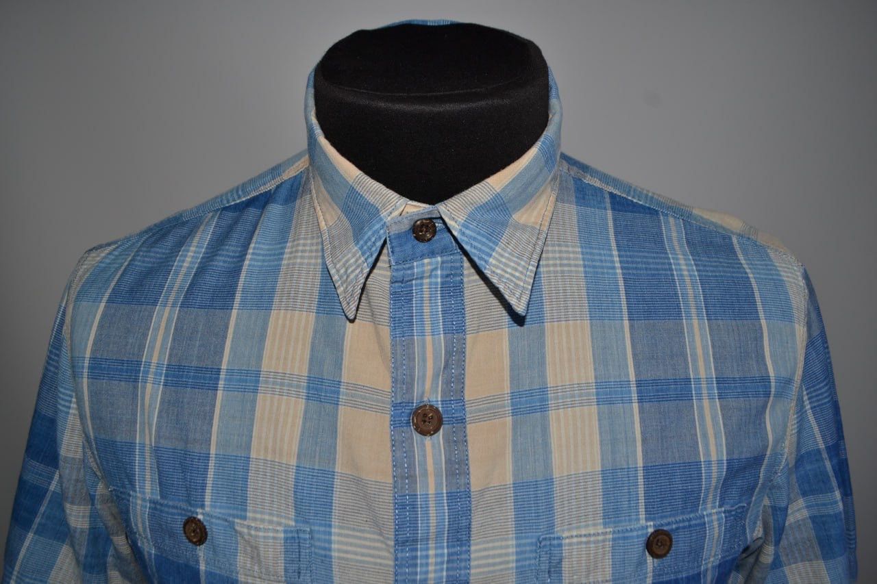RRL Ralph Lauren × Vintage RRL RALPH LAUREN Men's RL Short sleeve Shirt Blue Size M Size US M / EU 48-50 / 2 - 3 Thumbnail