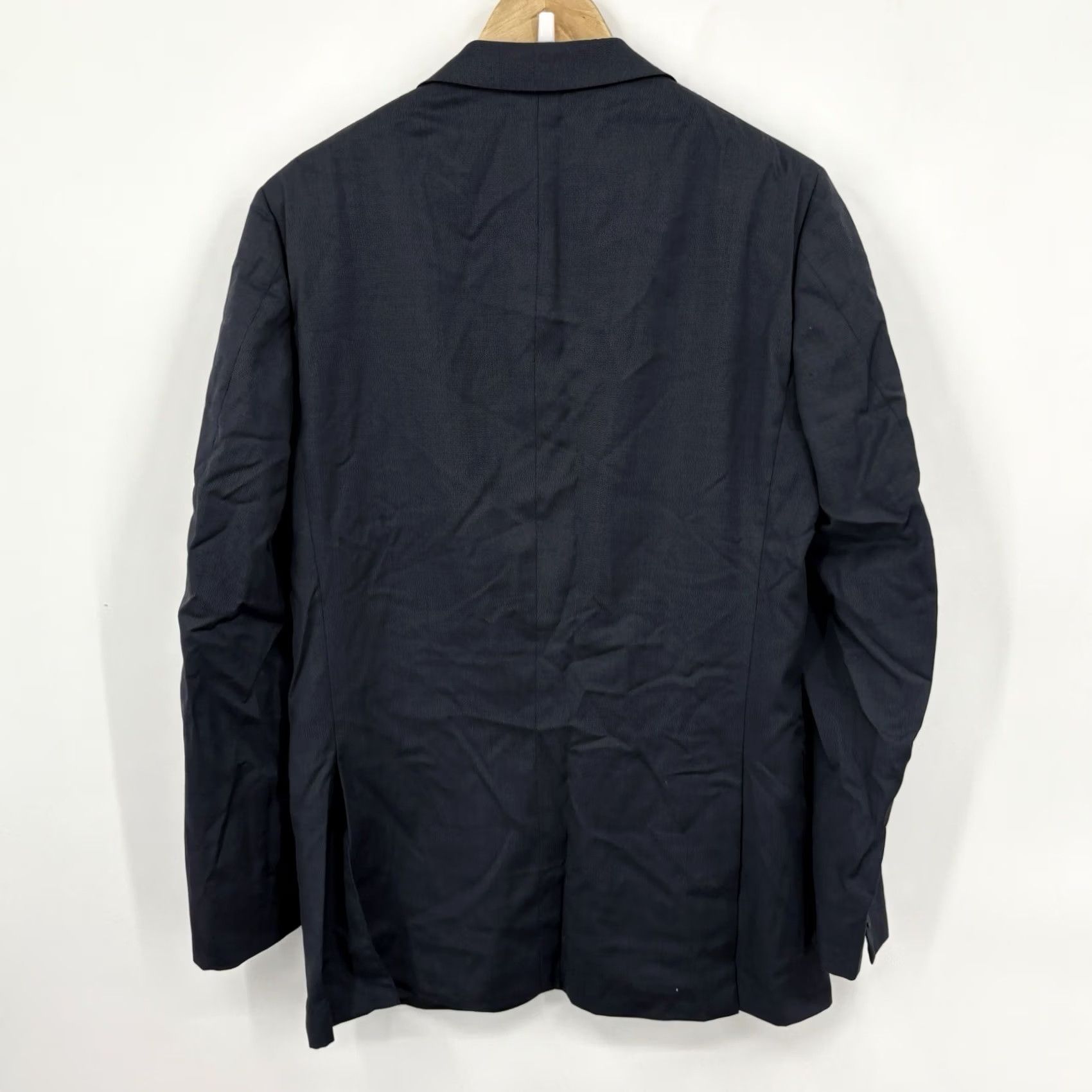 Ermenegildo Zegna Ermenegildo Zegna Mila Sport Coat Blazer Mens 50R All Season Wool Tweed Jacket Navy Blue Long Regular Big & Tall Two-Button Blazer Mens Size 50R - 5 Thumbnail