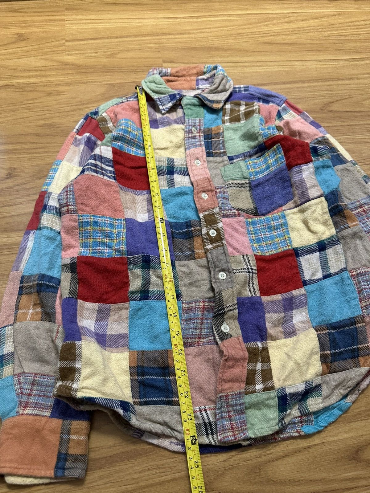 Japanese Brand × Sugar Cane Cube Sugar Japan Patchwork Single Pocket Button Up Shirt Size US M / EU 48-50 / 2 - 12 Thumbnail