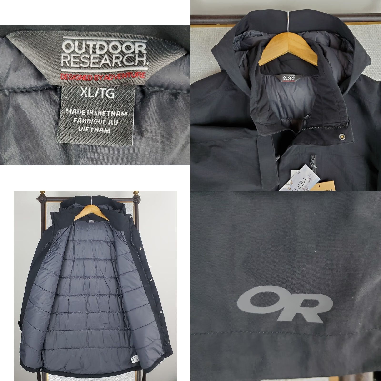 Outdoor Research VINTAGE Outdoor Research Jacket XL Mens Black Insulated Waterproof NEW NWT Size US XL / EU 56 / 4 - 8 Thumbnail
