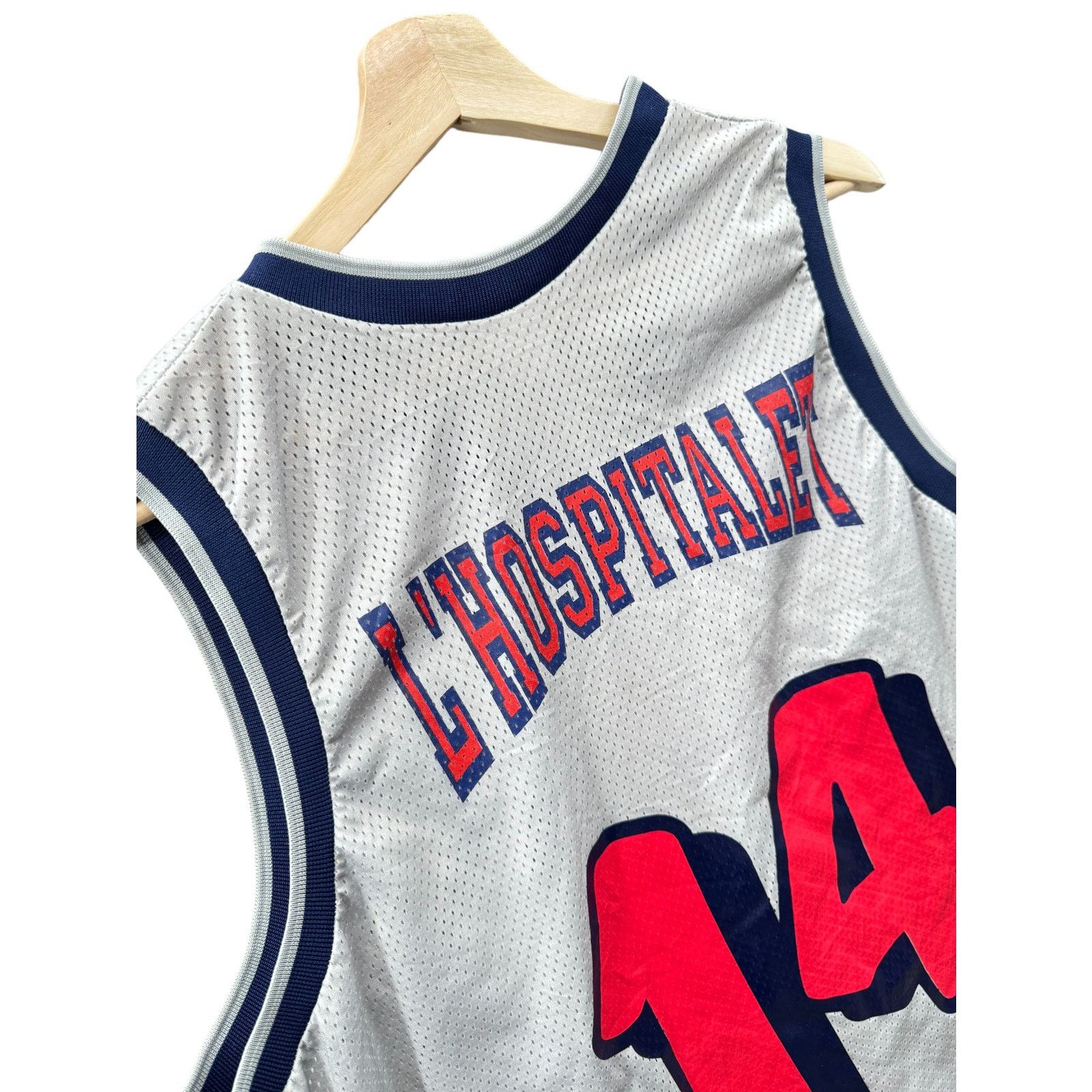 Vintage 1990's Bemar CB L'Hospitalet Basketball Mesh Jersey Size US XXL / EU 58 / 5 - 6 Thumbnail