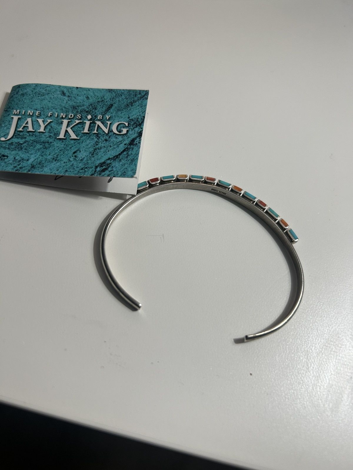 Sterling Silver Multi color turquoise cuff silver Size ONE SIZE - 2 Thumbnail