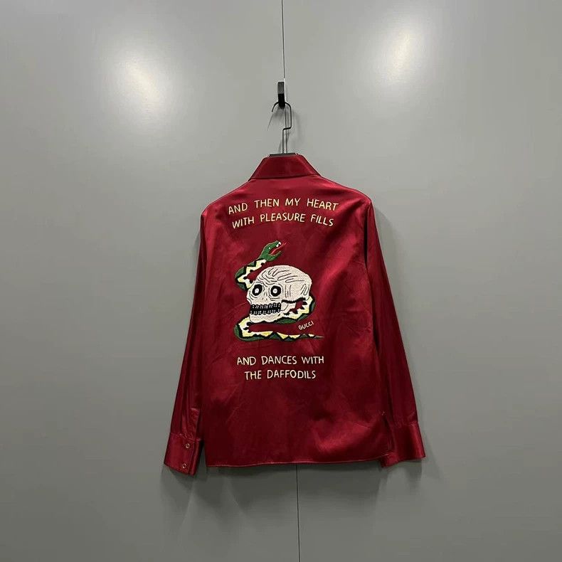 Gucci Gucci Skull silk shirt 2503-Nextarrow Size US S / EU 44-46 / 1 - 2 Thumbnail