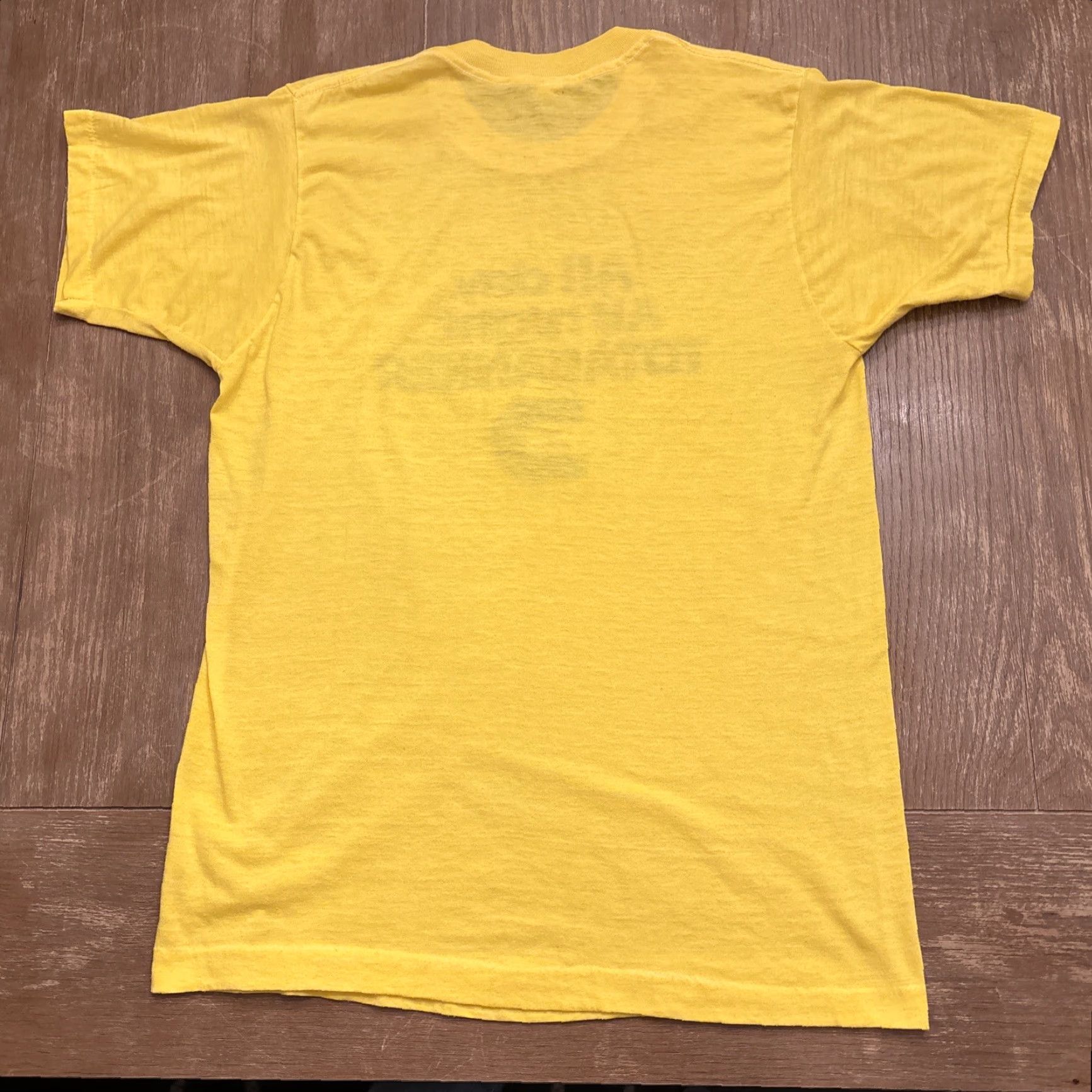 Vintage VINTAGE Totabanker Bank Of Delaware T Shirt All Day All Night Shirt Adult Large Yellow 90s Mens Size US L / EU 52-54 / 3 - 5 Thumbnail